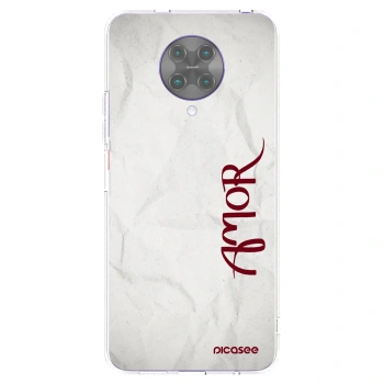 Picasee silikonska prozirna maskica za Xiaomi Poco F2 Pro - Amor