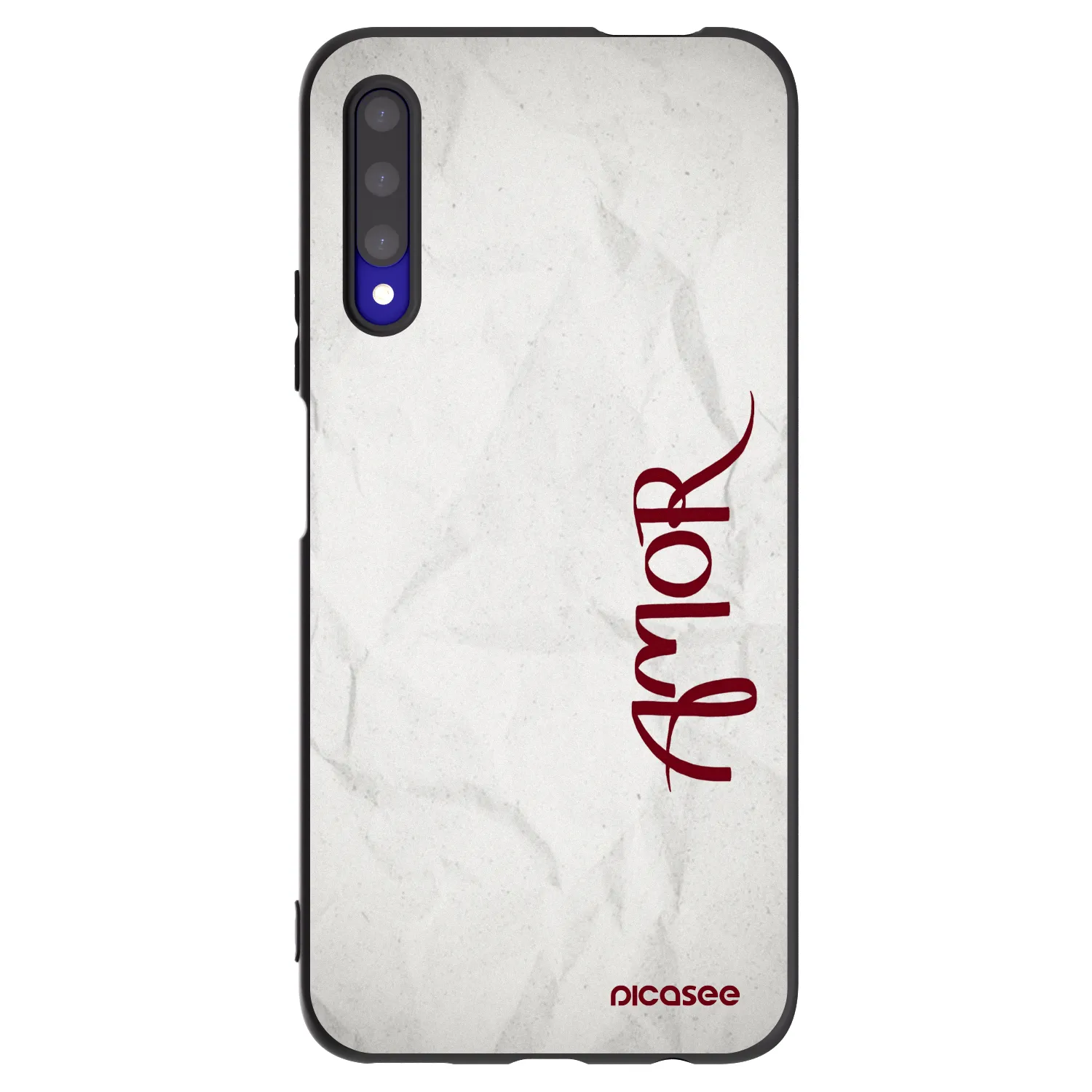 Picasee crna silikonska maskica za Honor 9X Pro - Amor