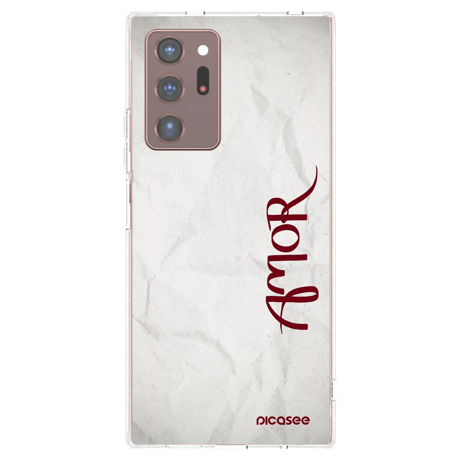 Picasee silikonska prozirna maskica za Samsung Galaxy Note 20 Ultra - Amor