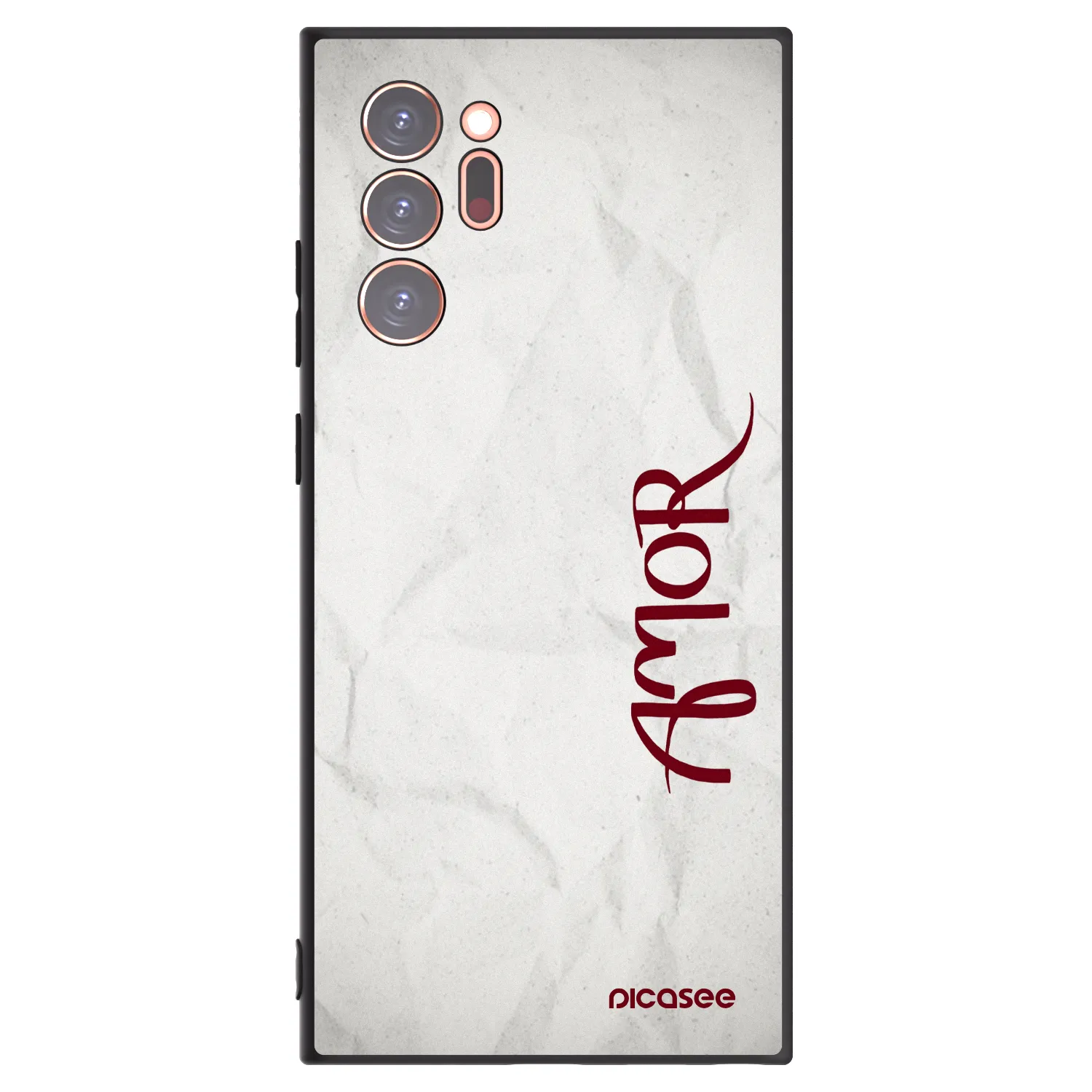 Picasee crna silikonska maskica za Samsung Galaxy Note 20 Ultra - Amor