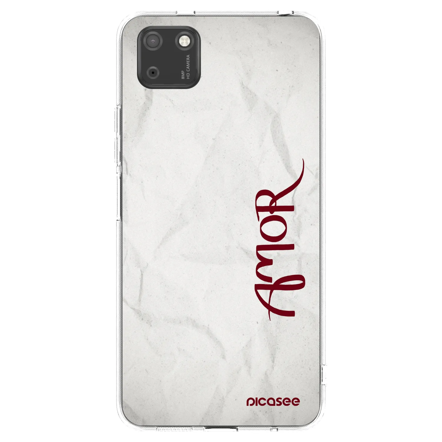 Picasee silikonska prozirna maskica za Huawei Y5P - Amor