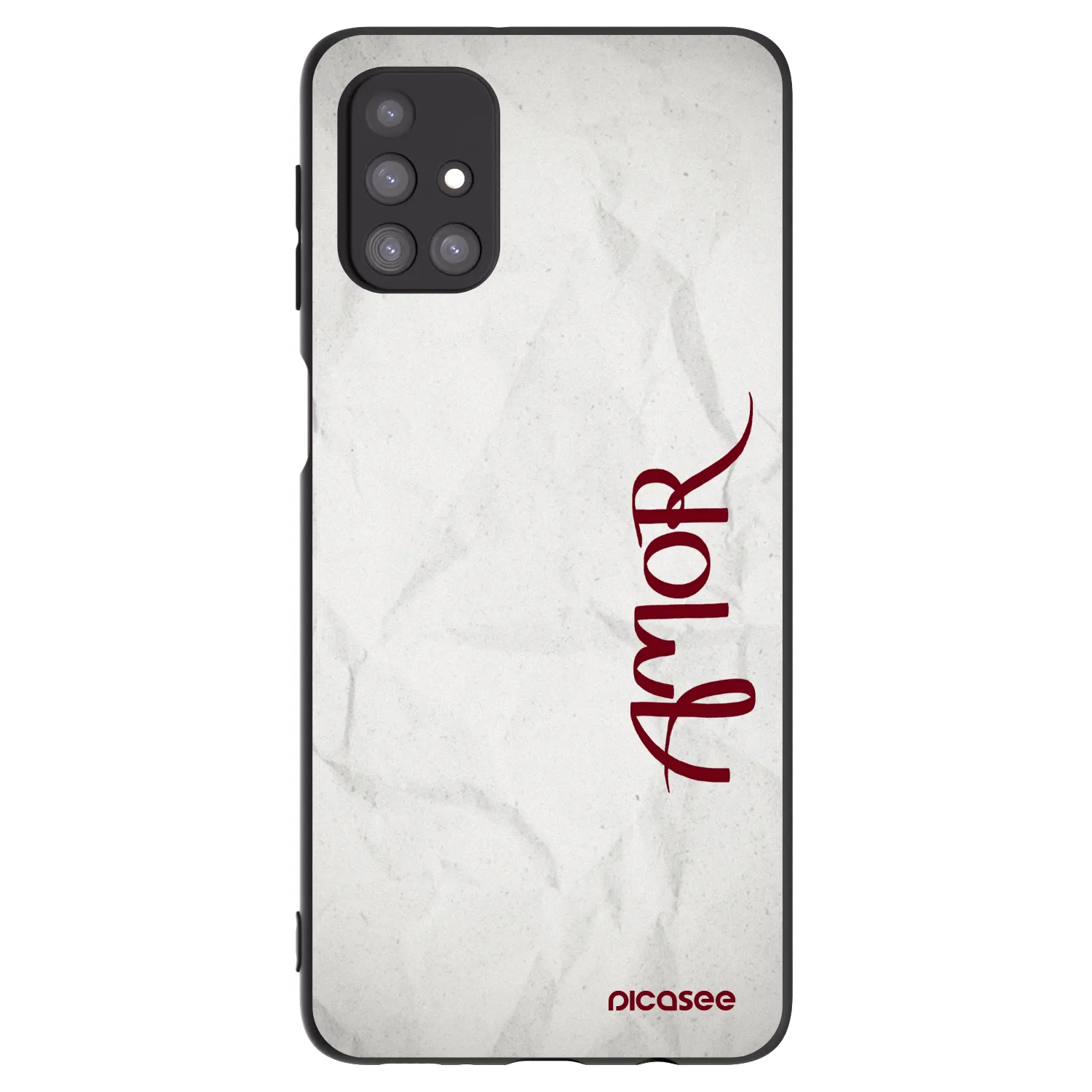 Picasee crna silikonska maskica za Samsung Galaxy M31s - Amor