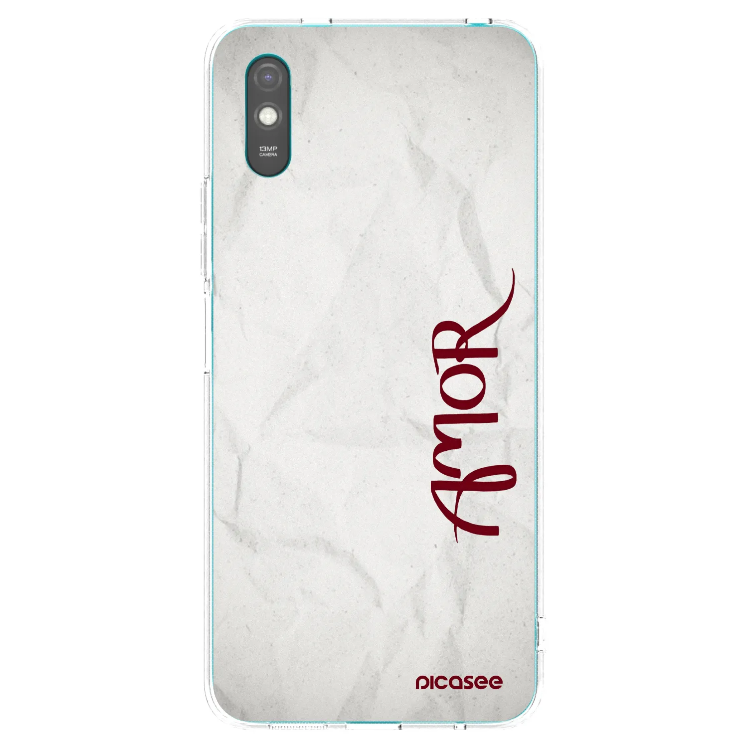 Picasee silikonska prozirna maskica za Xiaomi Redmi 9A - Amor