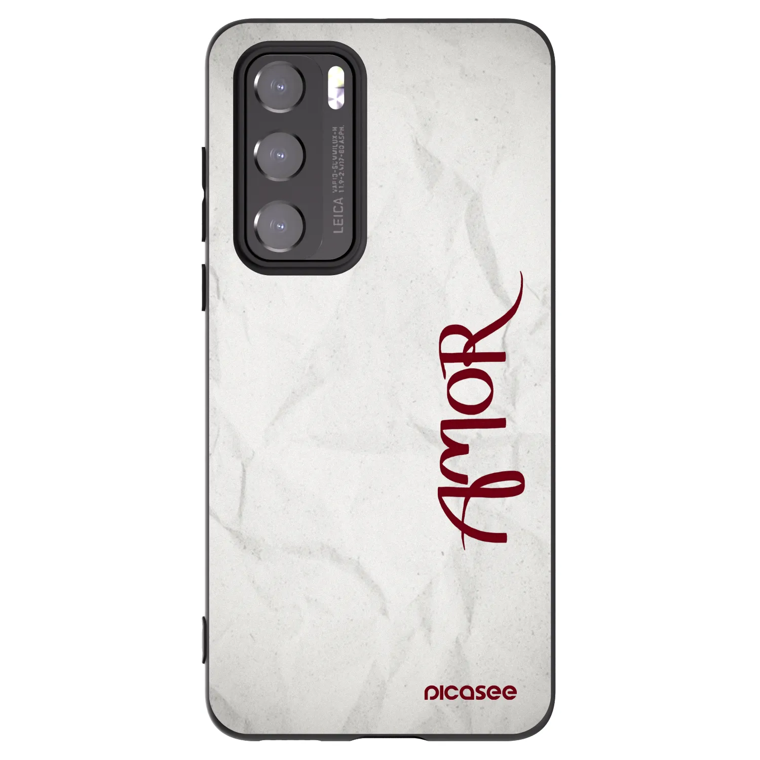 Picasee crna silikonska maskica za Huawei P40 - Amor