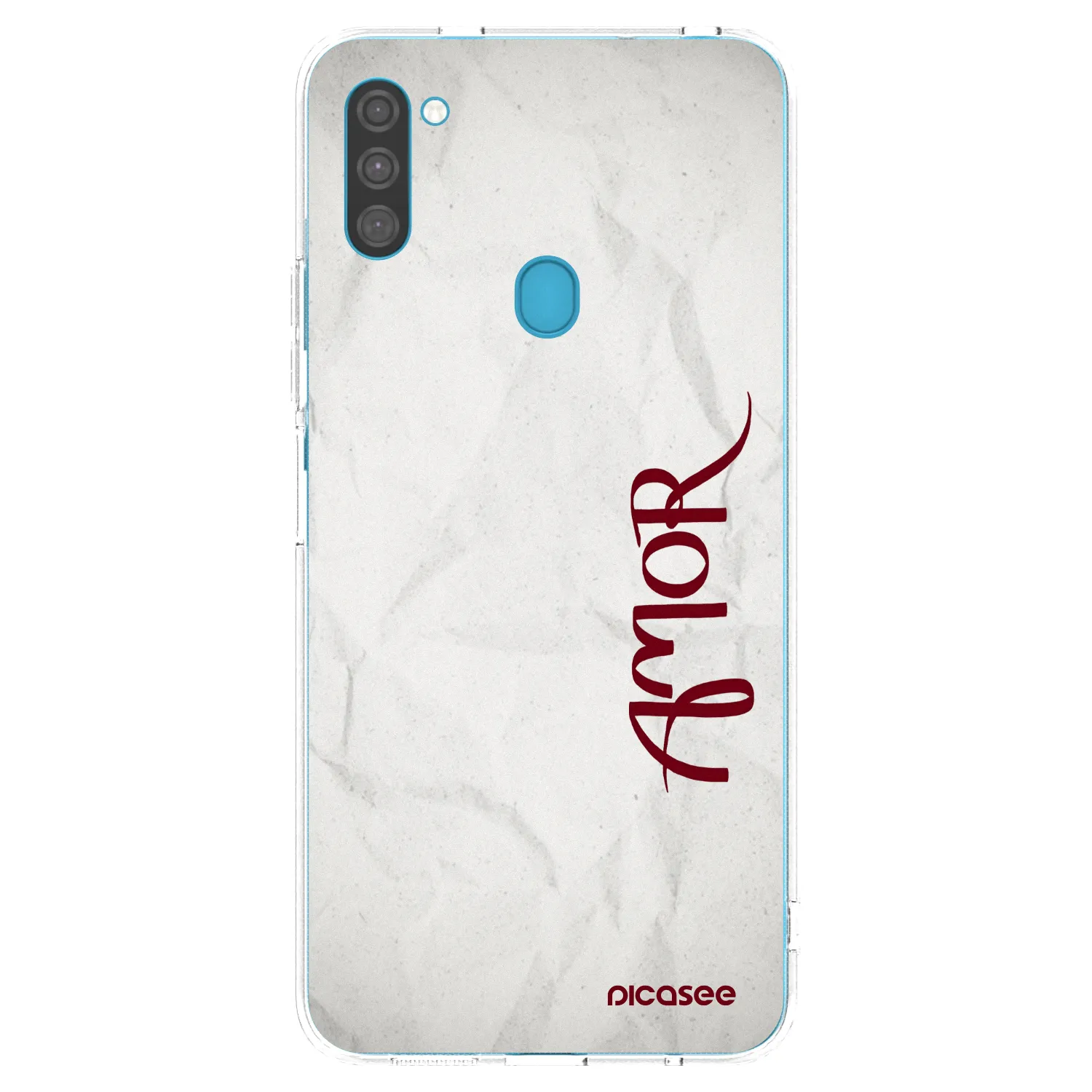 Picasee silikonska prozirna maskica za Samsung Galaxy M11 - Amor