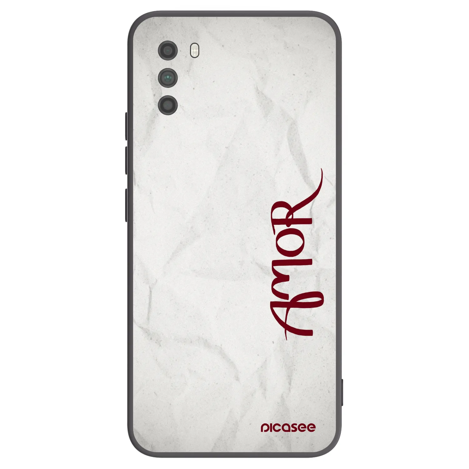 Picasee crna silikonska maskica za Xiaomi Poco M3 - Amor