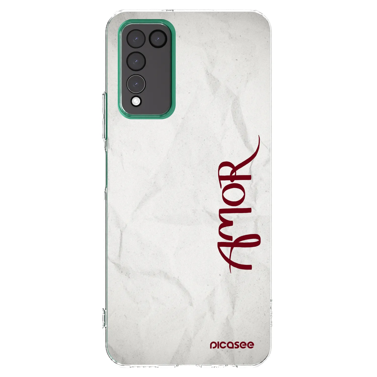 Picasee silikonska prozirna maskica za Honor 10X Lite - Amor
