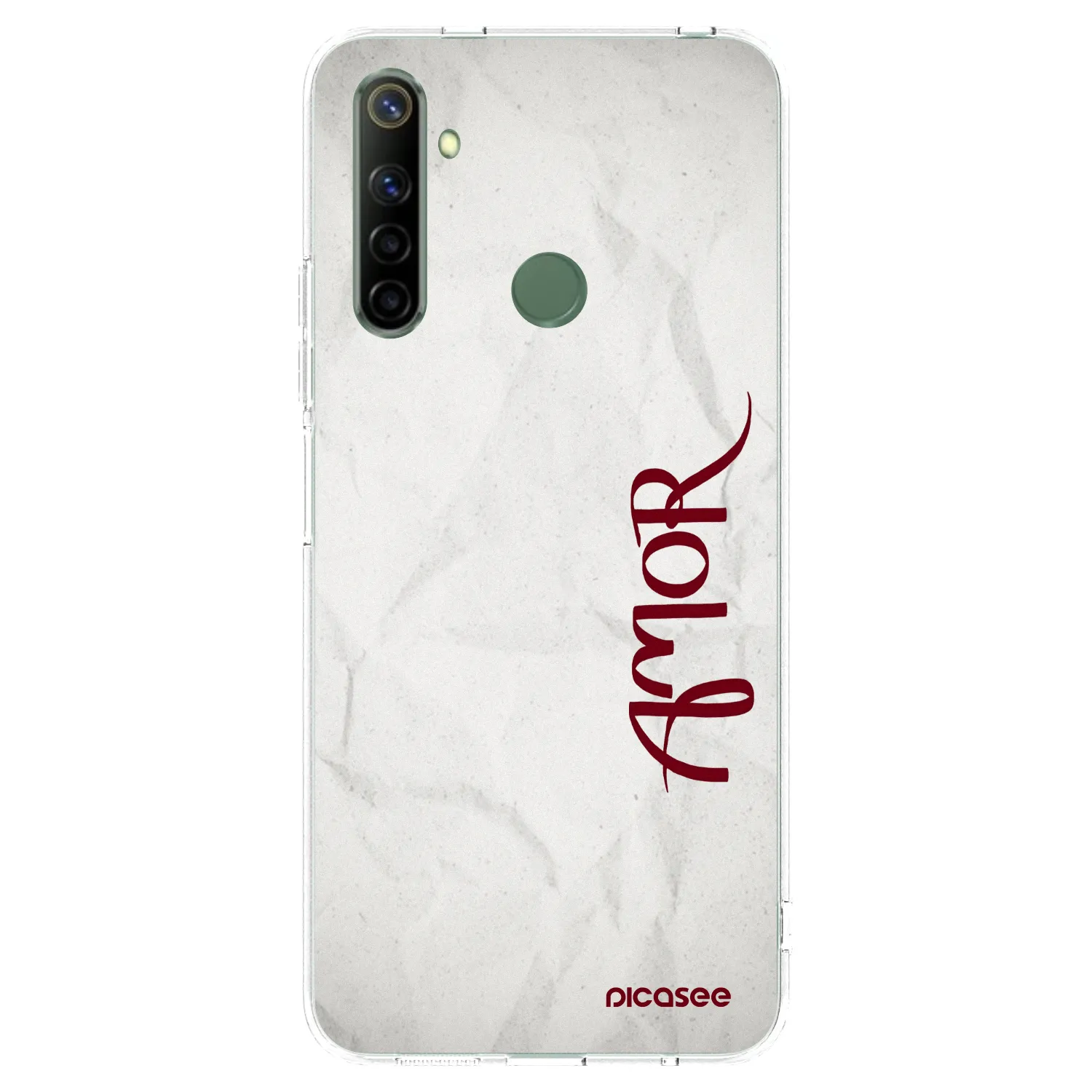 Picasee silikonska prozirna maskica za Realme 6i - Amor