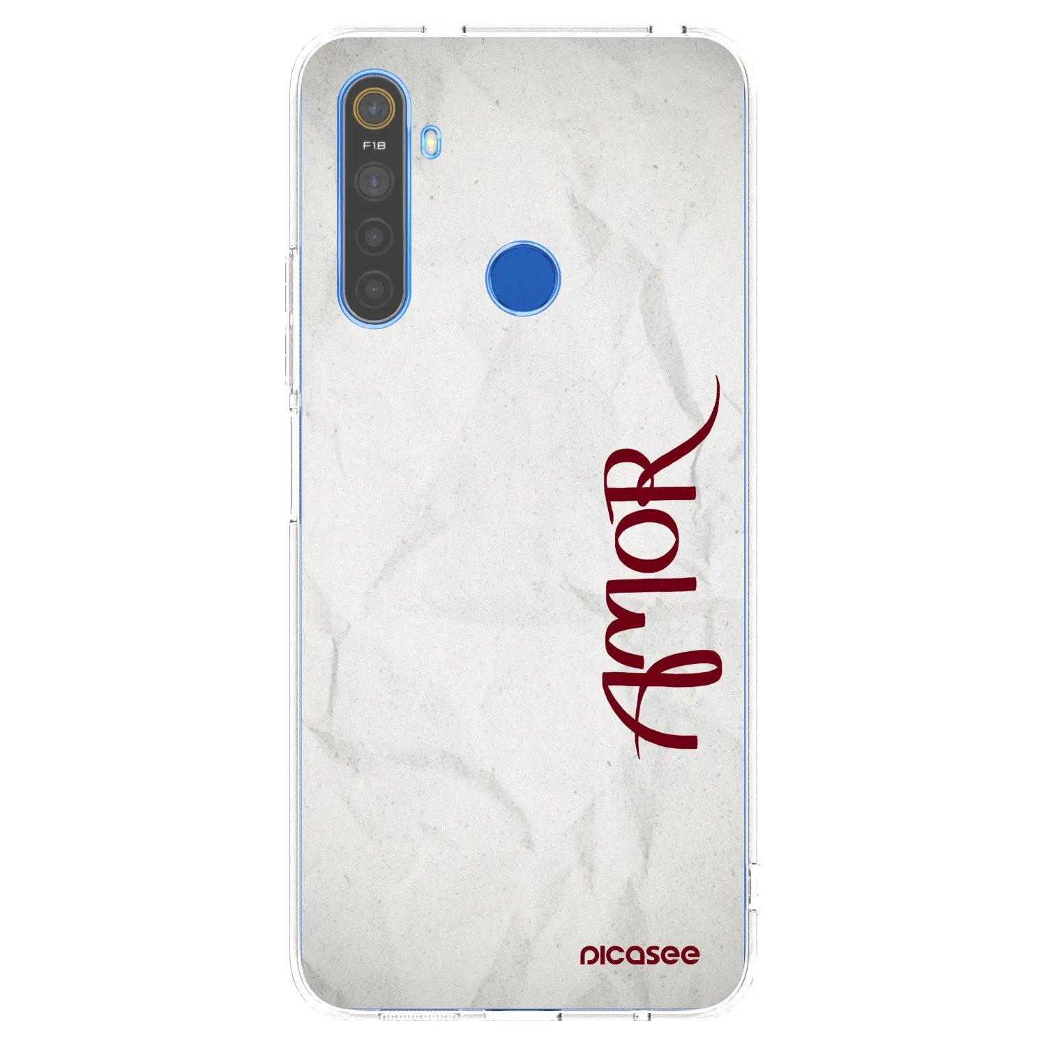 Picasee silikonska prozirna maskica za Realme 5 - Amor