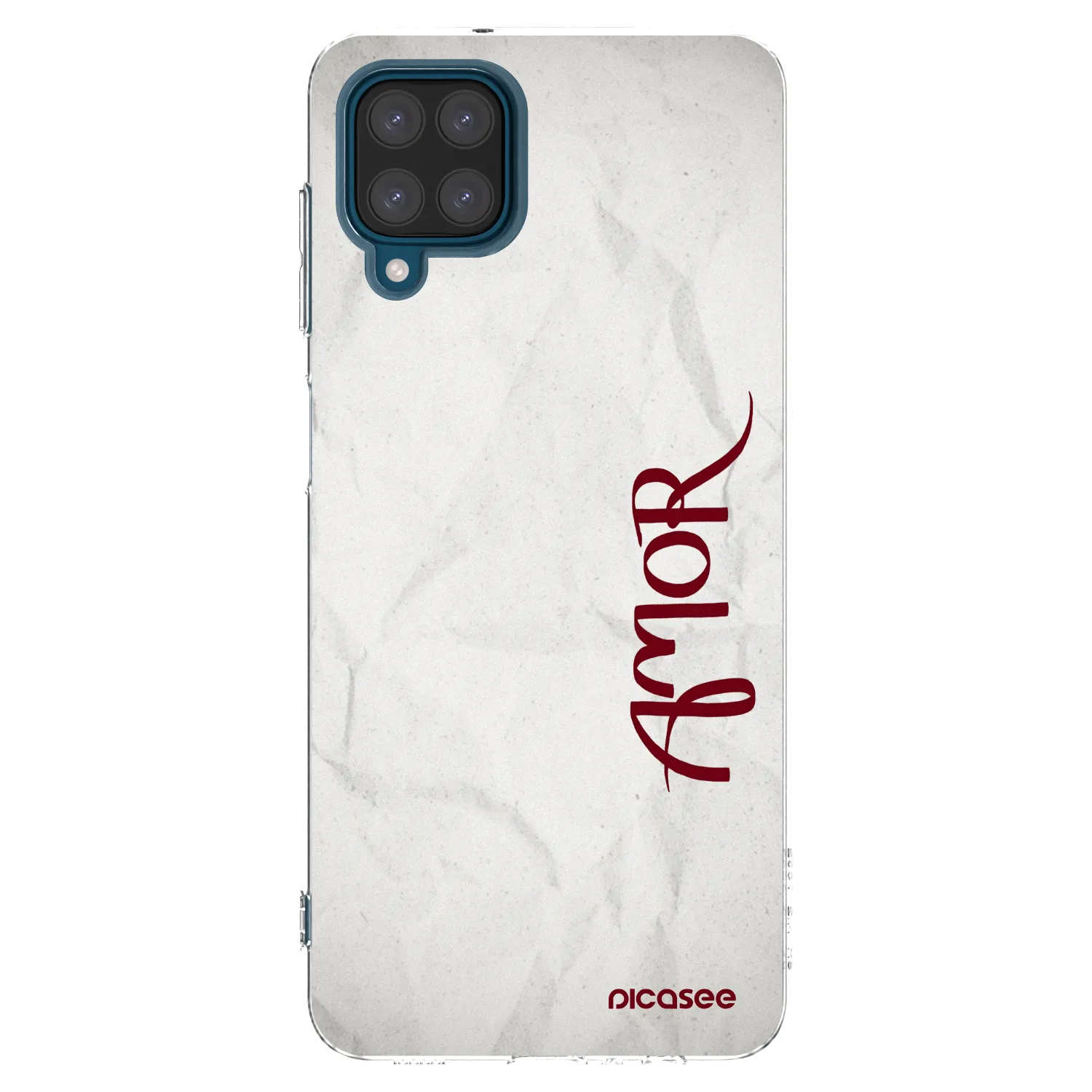 Picasee silikonska prozirna maskica za Samsung Galaxy A12 A125F - Amor