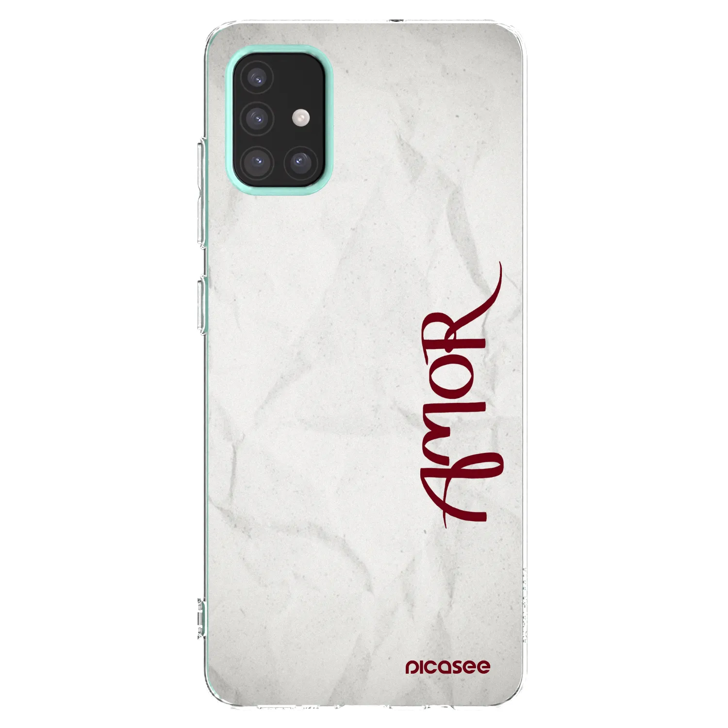 Picasee silikonska prozirna maskica za Samsung Galaxy M31s - Amor