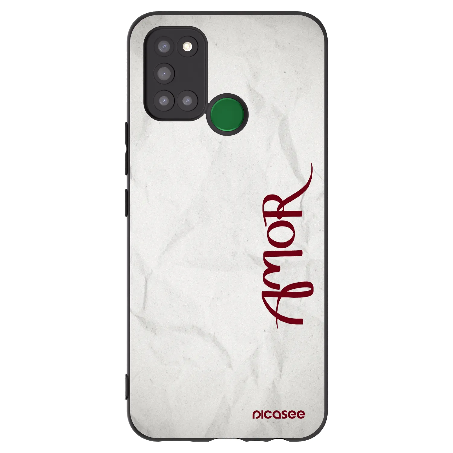 Picasee crna silikonska maskica za Realme 7i - Amor