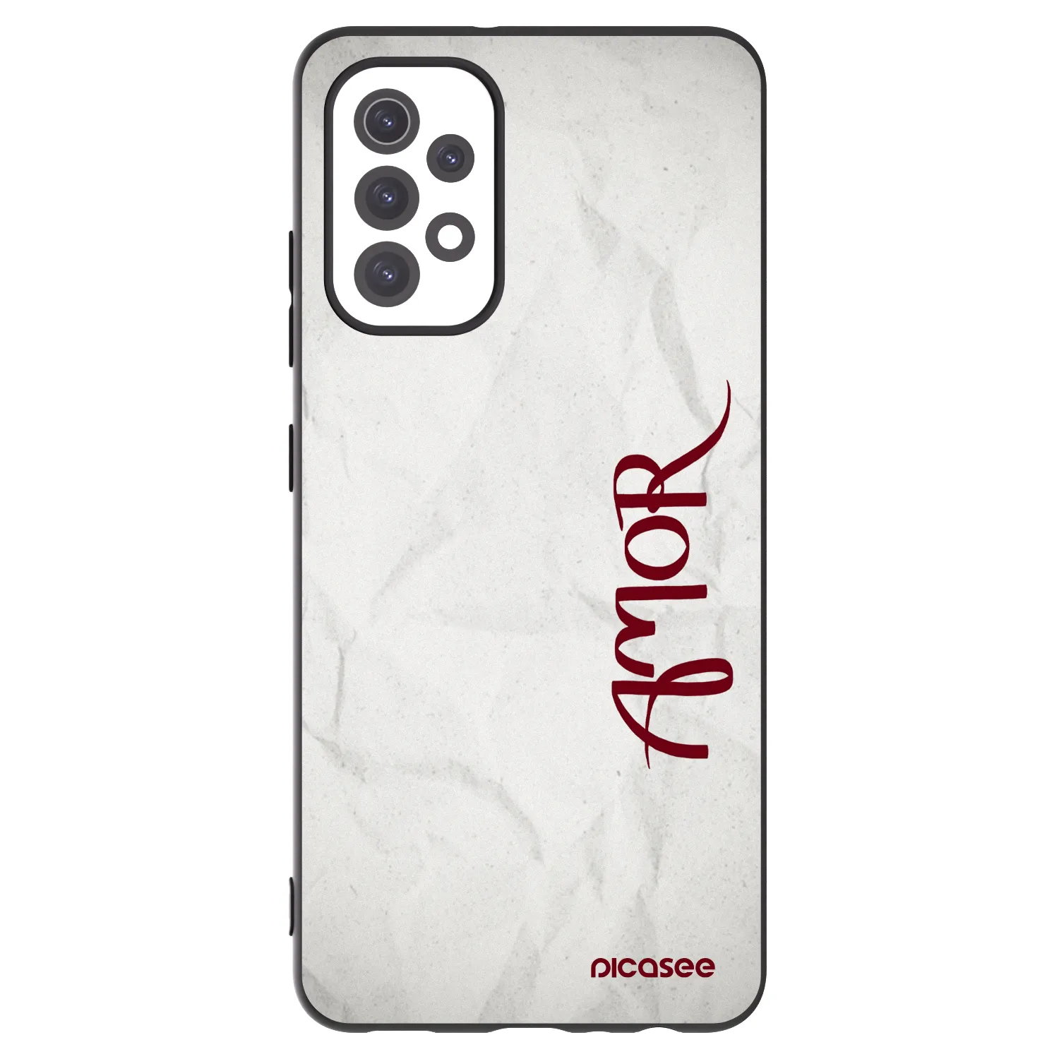 Picasee crna silikonska maskica za Samsung Galaxy A32 5G A326B - Amor