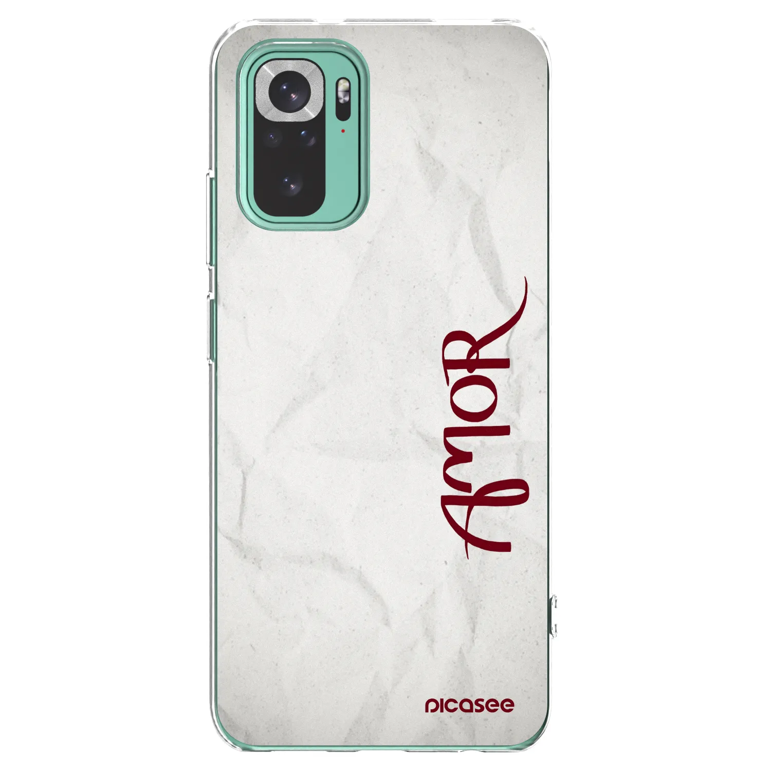 Picasee silikonska prozirna maskica za Xiaomi Redmi Note 10 Pro - Amor