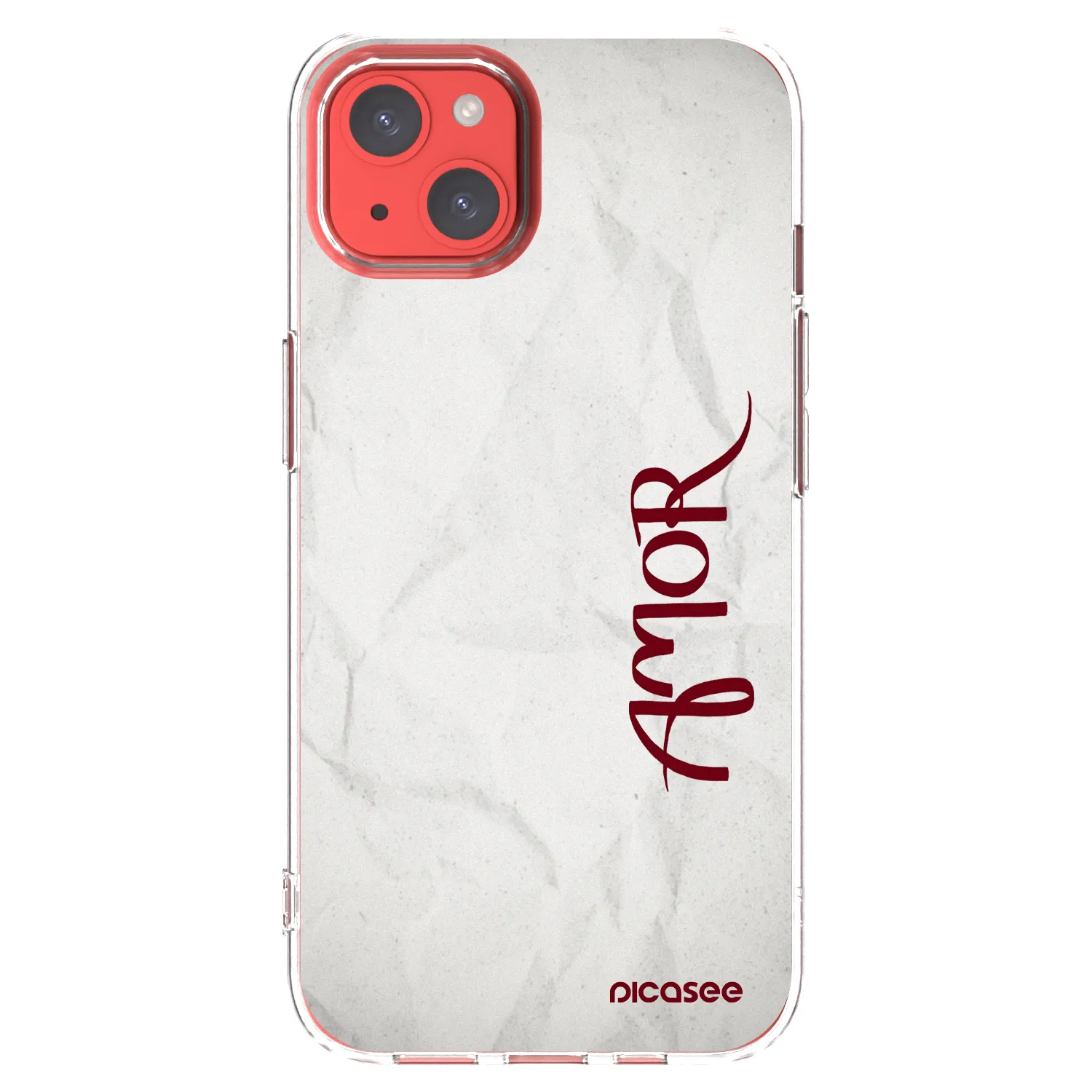 Picasee silikonska prozirna maskica za Apple iPhone 13 - Amor