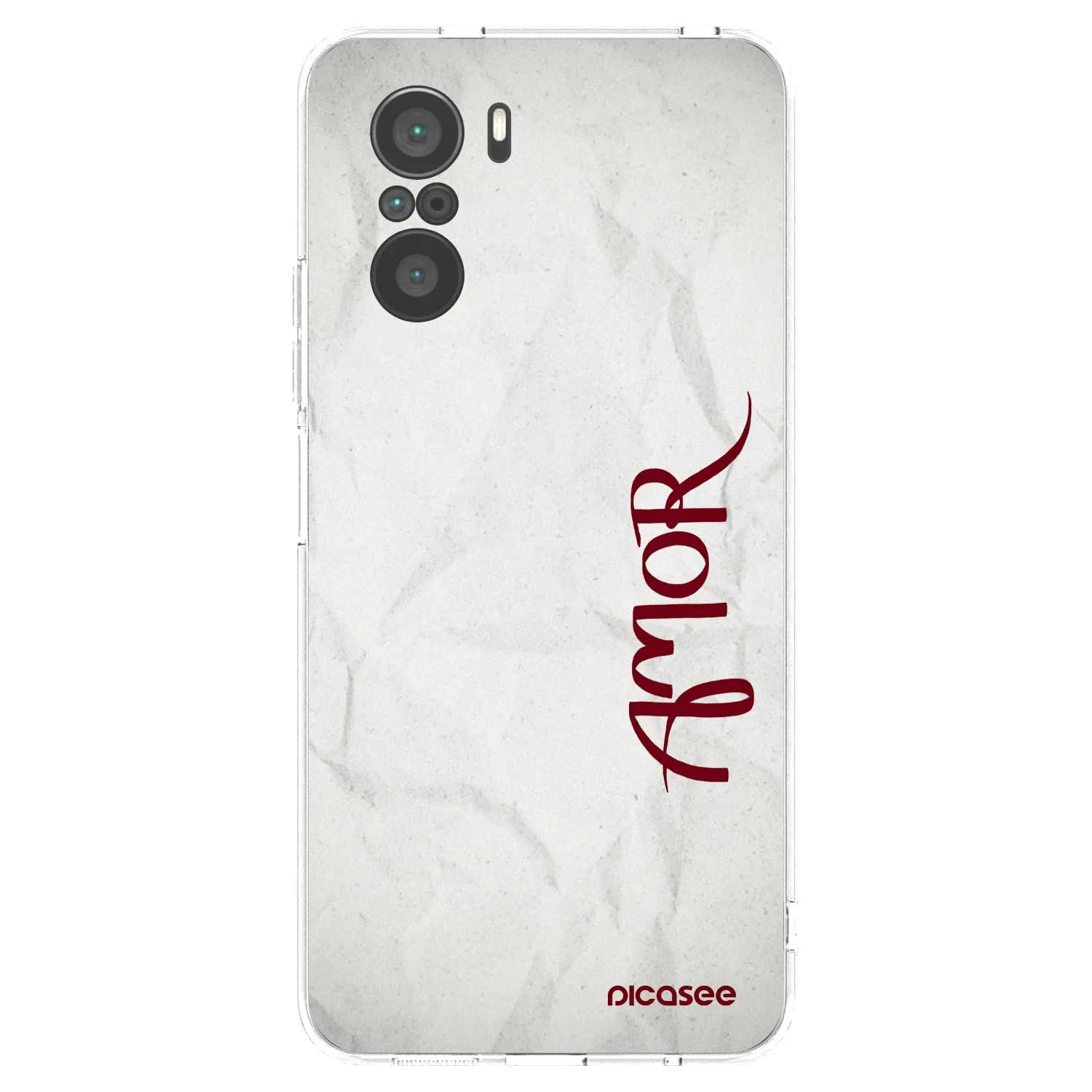 Picasee silikonska prozirna maskica za Xiaomi Poco F3 - Amor