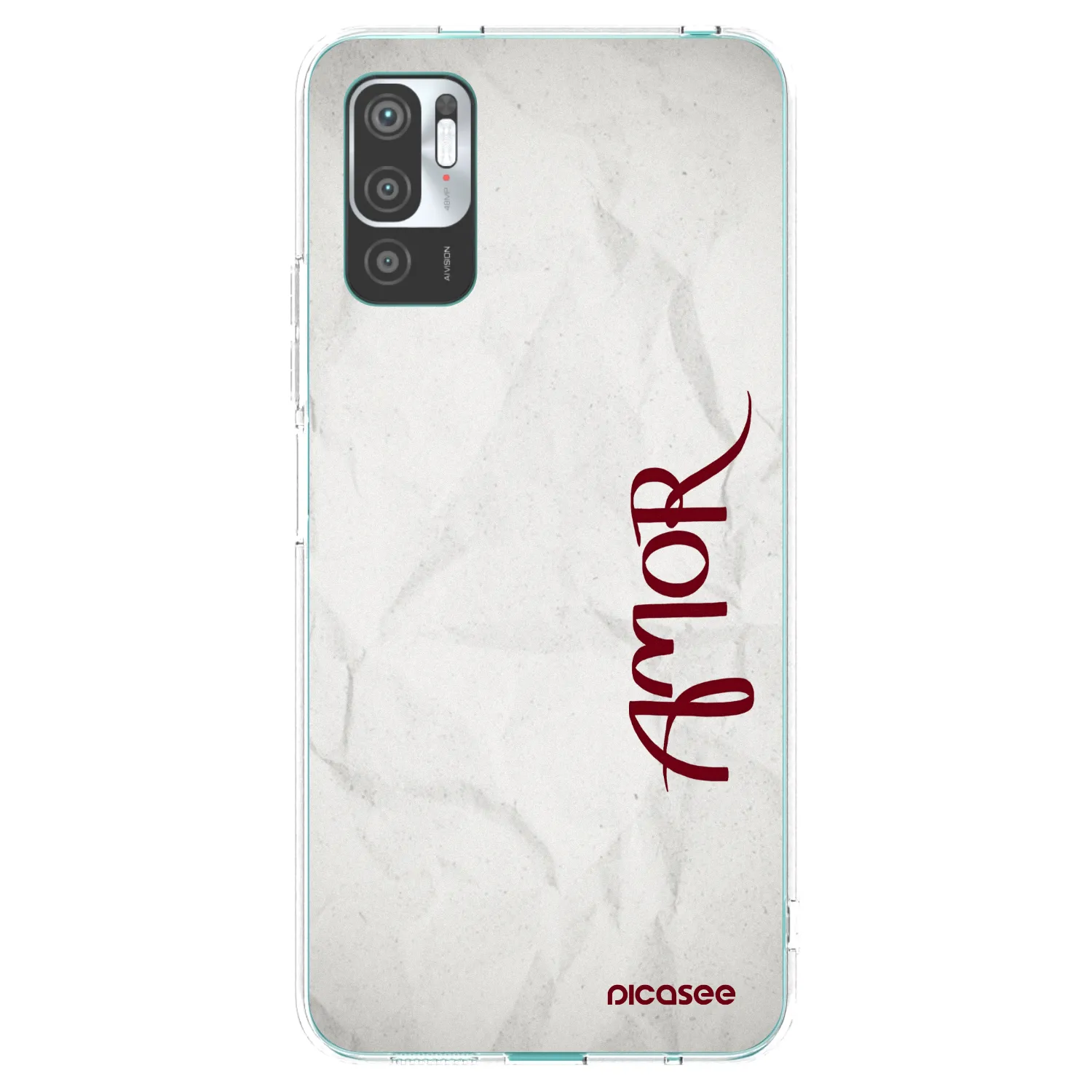 Picasee silikonska prozirna maskica za Xiaomi Redmi Note 10 5G - Amor