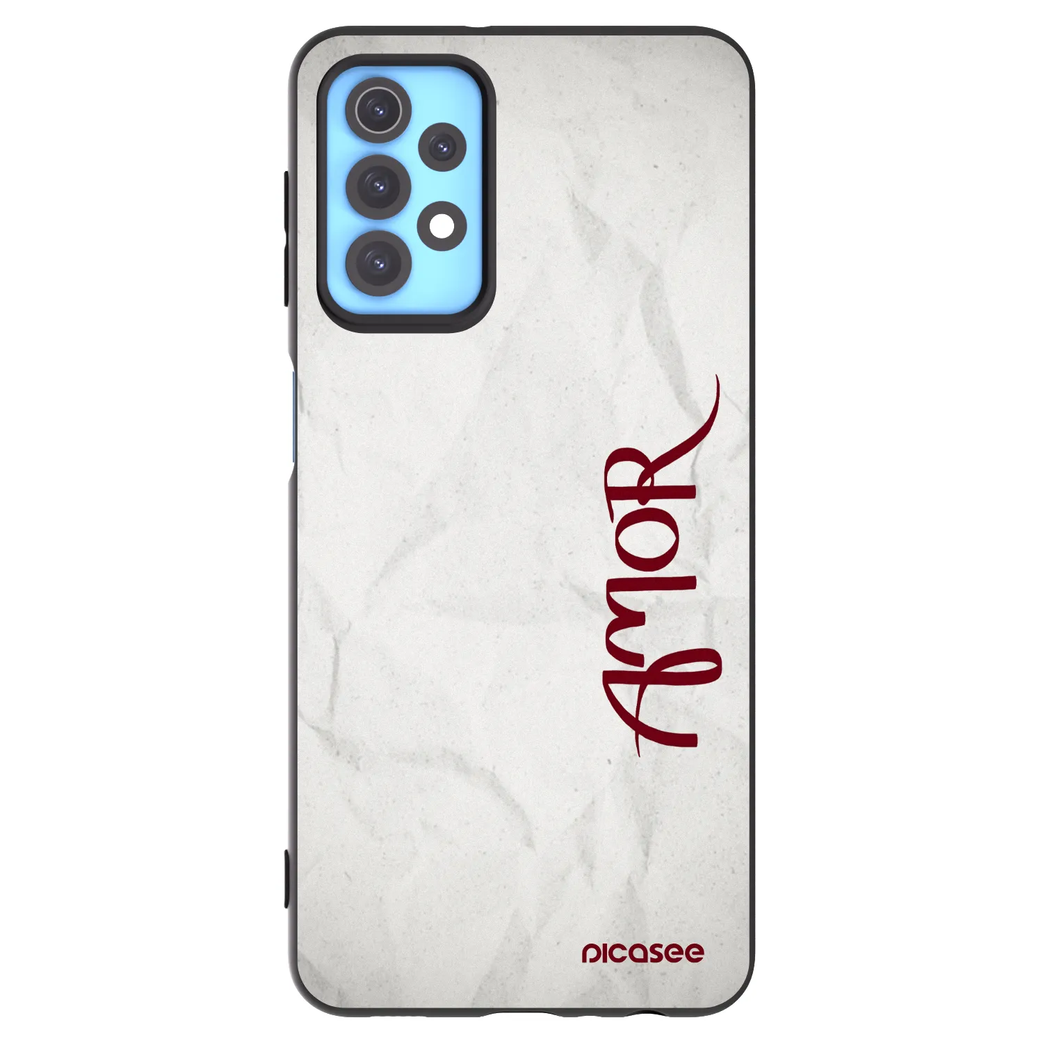 Picasee crna silikonska maskica za Samsung Galaxy A32 4G SM-A325F - Amor