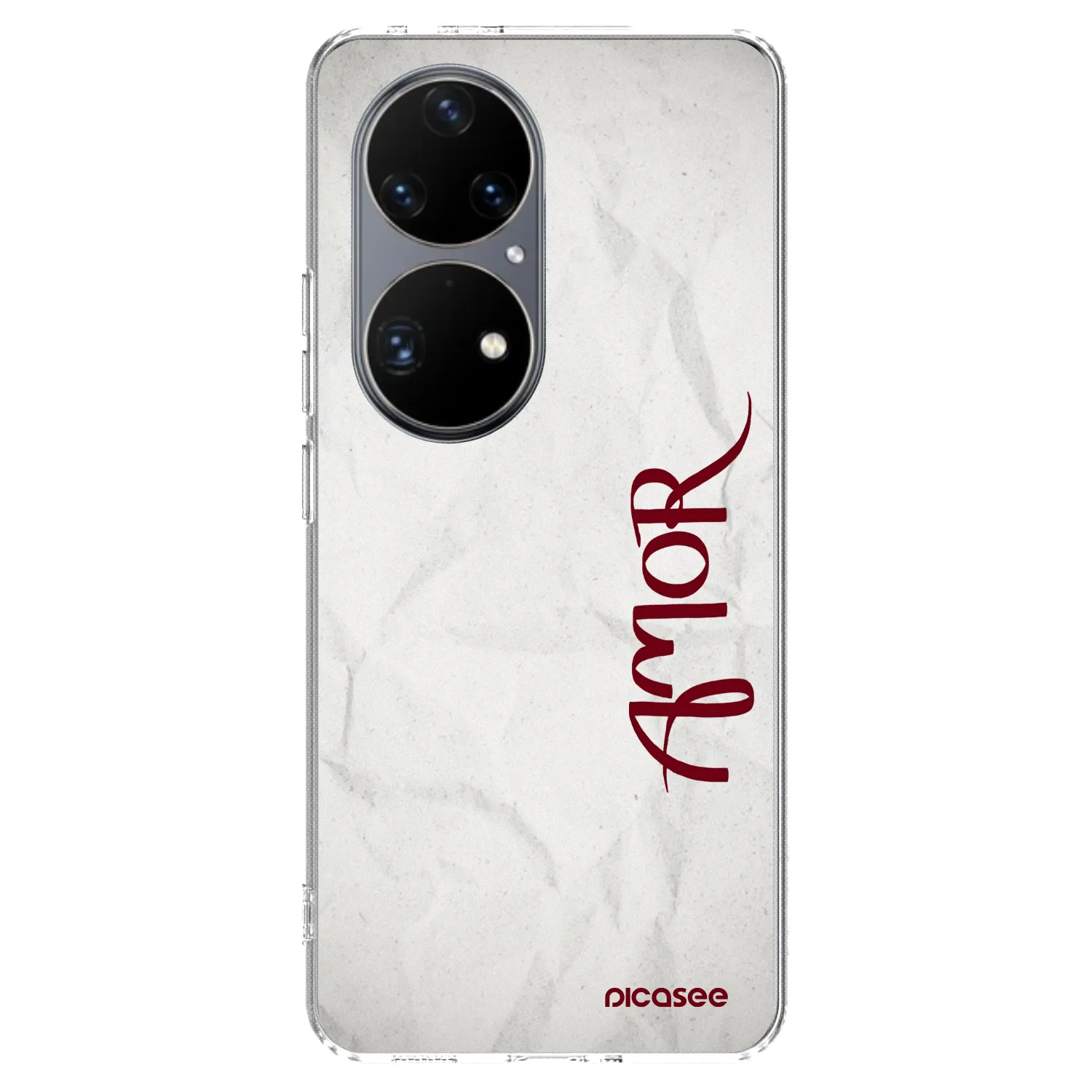 Picasee silikonska prozirna maskica za Huawei P50 - Amor
