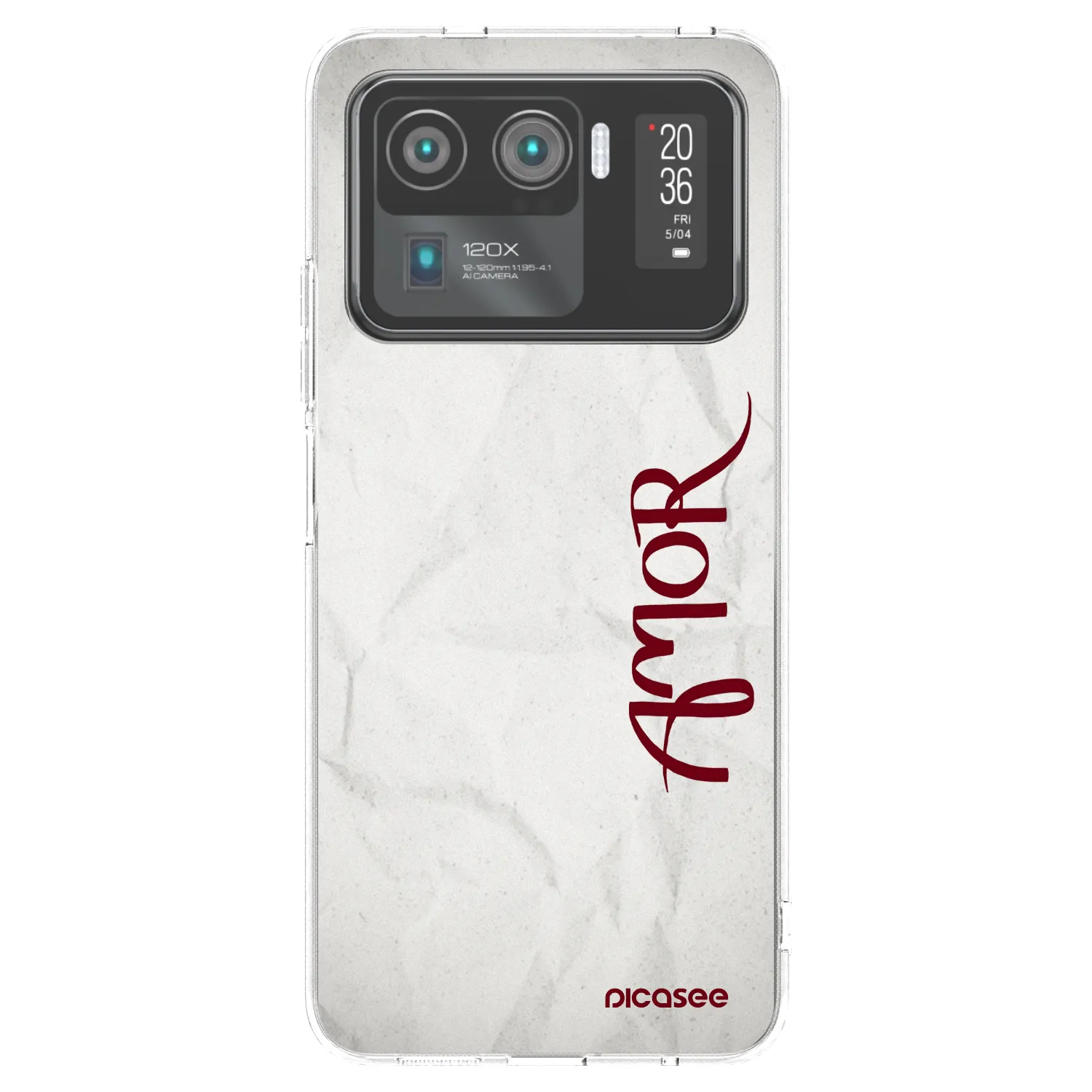 Picasee silikonska prozirna maskica za Xiaomi Mi 11 Ultra - Amor