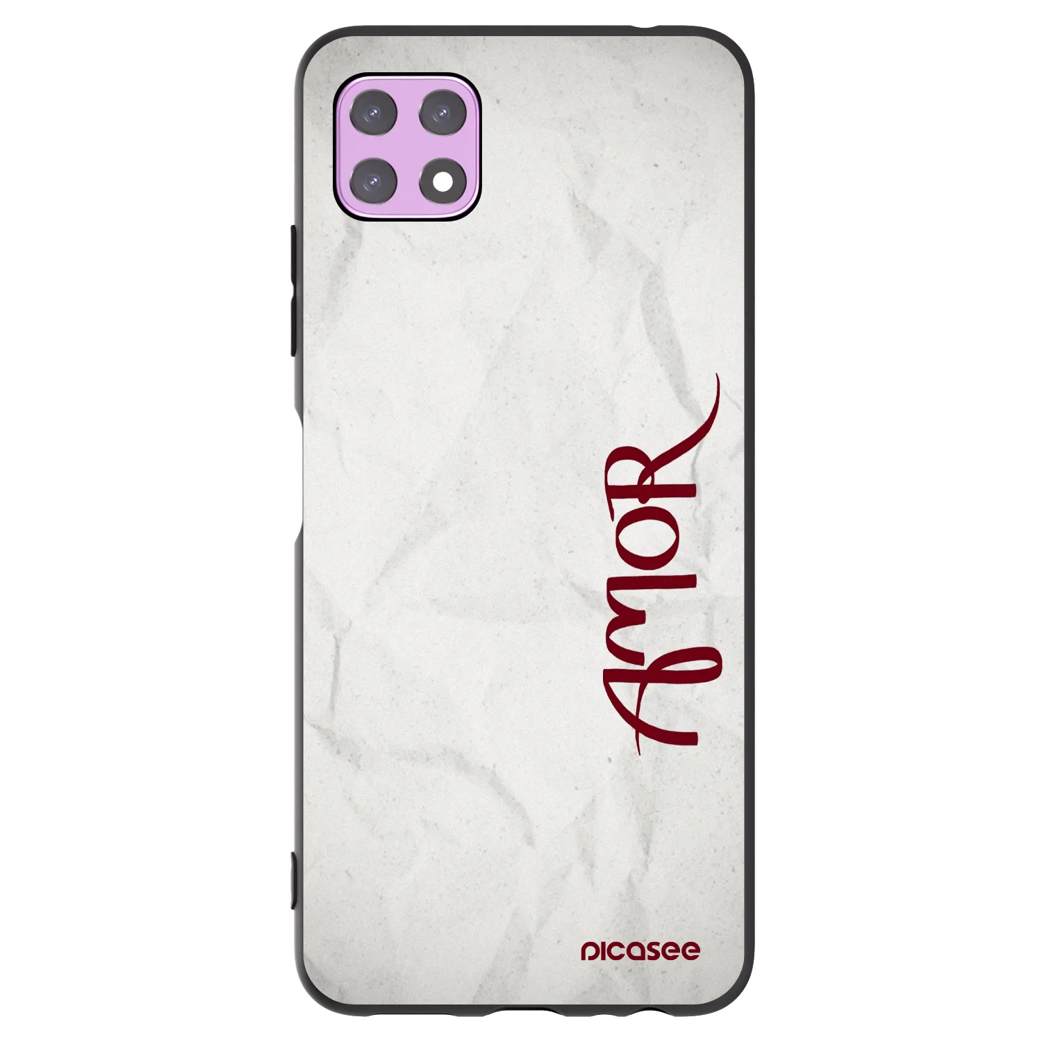 Picasee crna silikonska maskica za Samsung Galaxy A22 A226B 5G - Amor