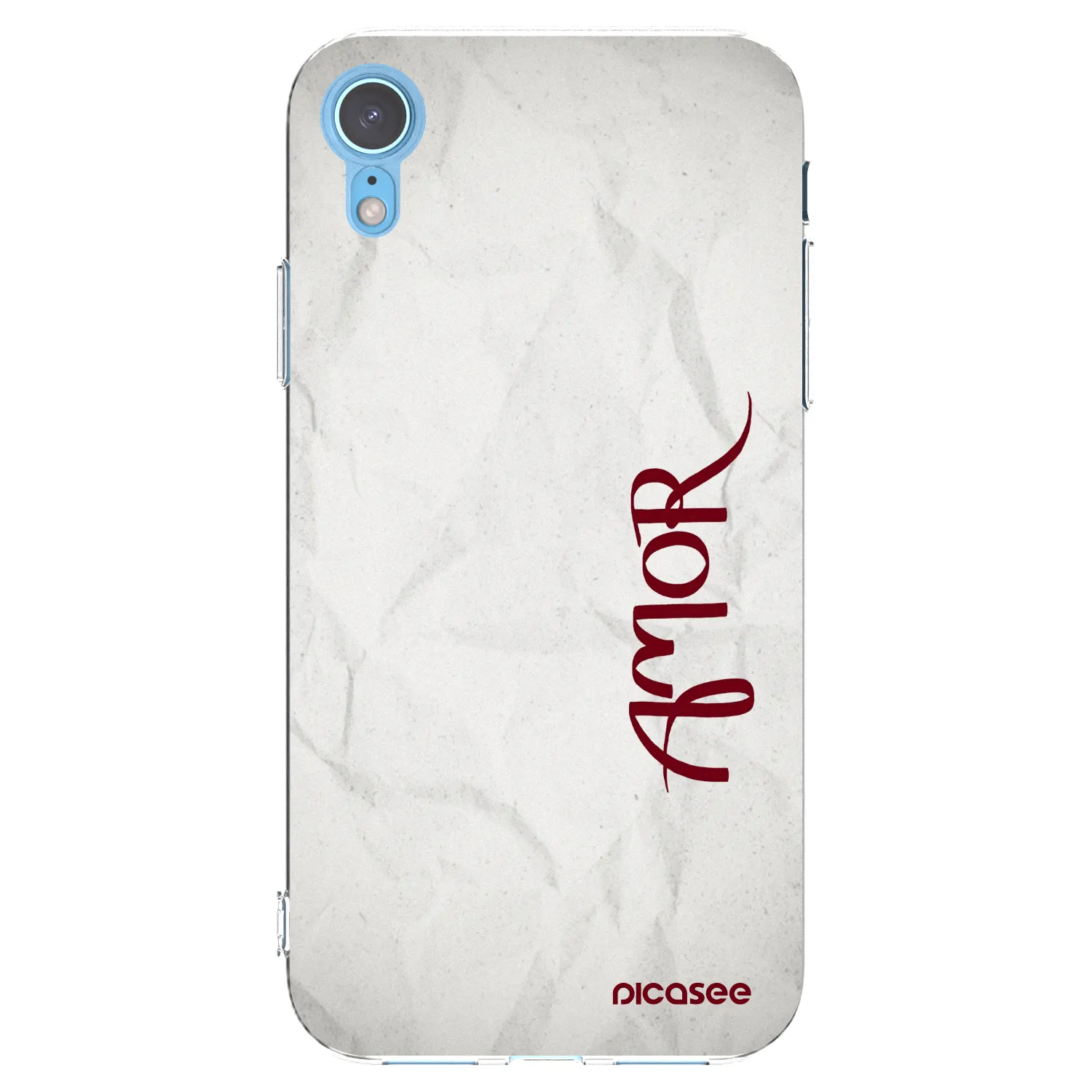 Picasee silikonska prozirna maskica za Apple iPhone XR - Amor