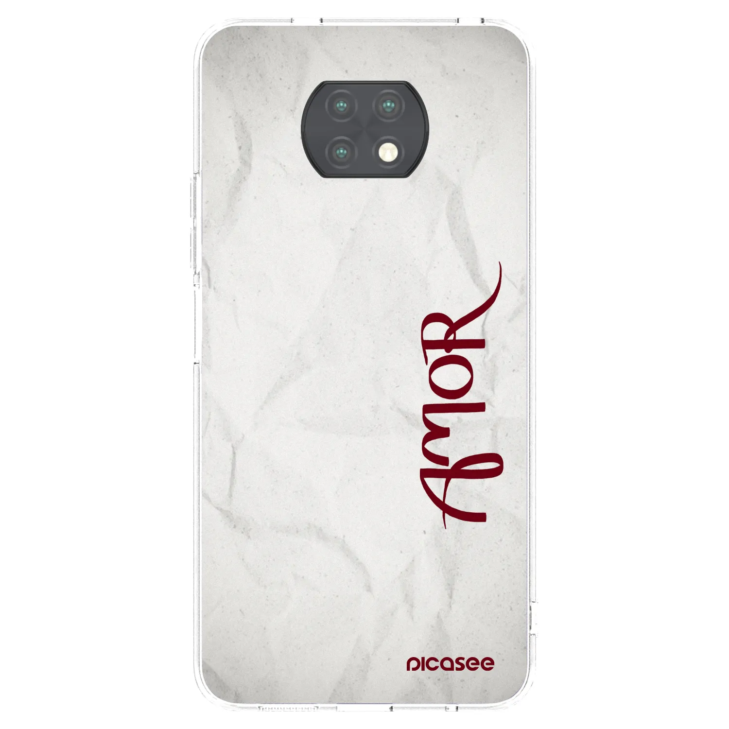 Picasee silikonska prozirna maskica za Xiaomi Redmi Note 9T - Amor