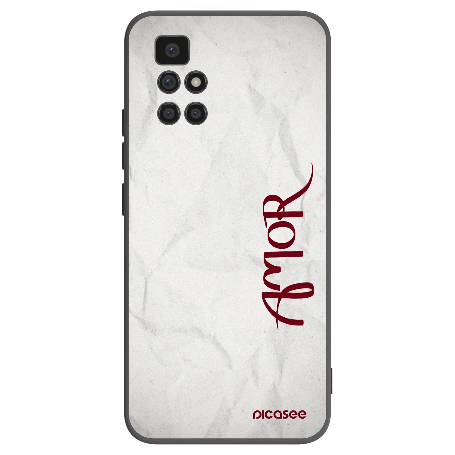 Picasee crna silikonska maskica za Xiaomi Redmi 10 - Amor