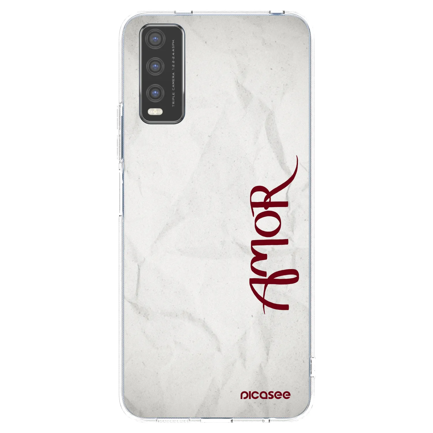 Picasee silikonska prozirna maskica za Vivo Y20s - Amor