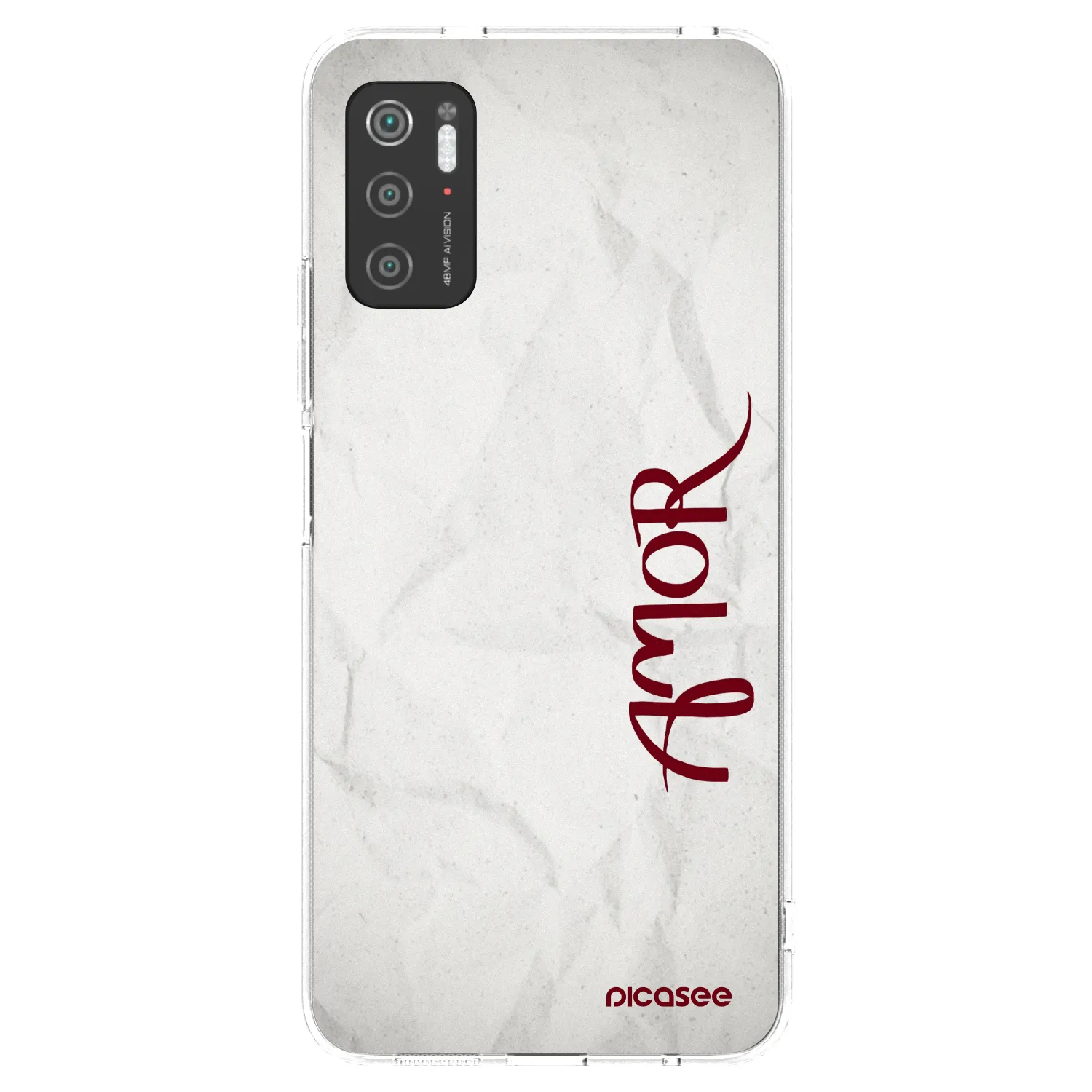 Picasee silikonska prozirna maskica za Xiaomi Poco M3 Pro 5G - Amor
