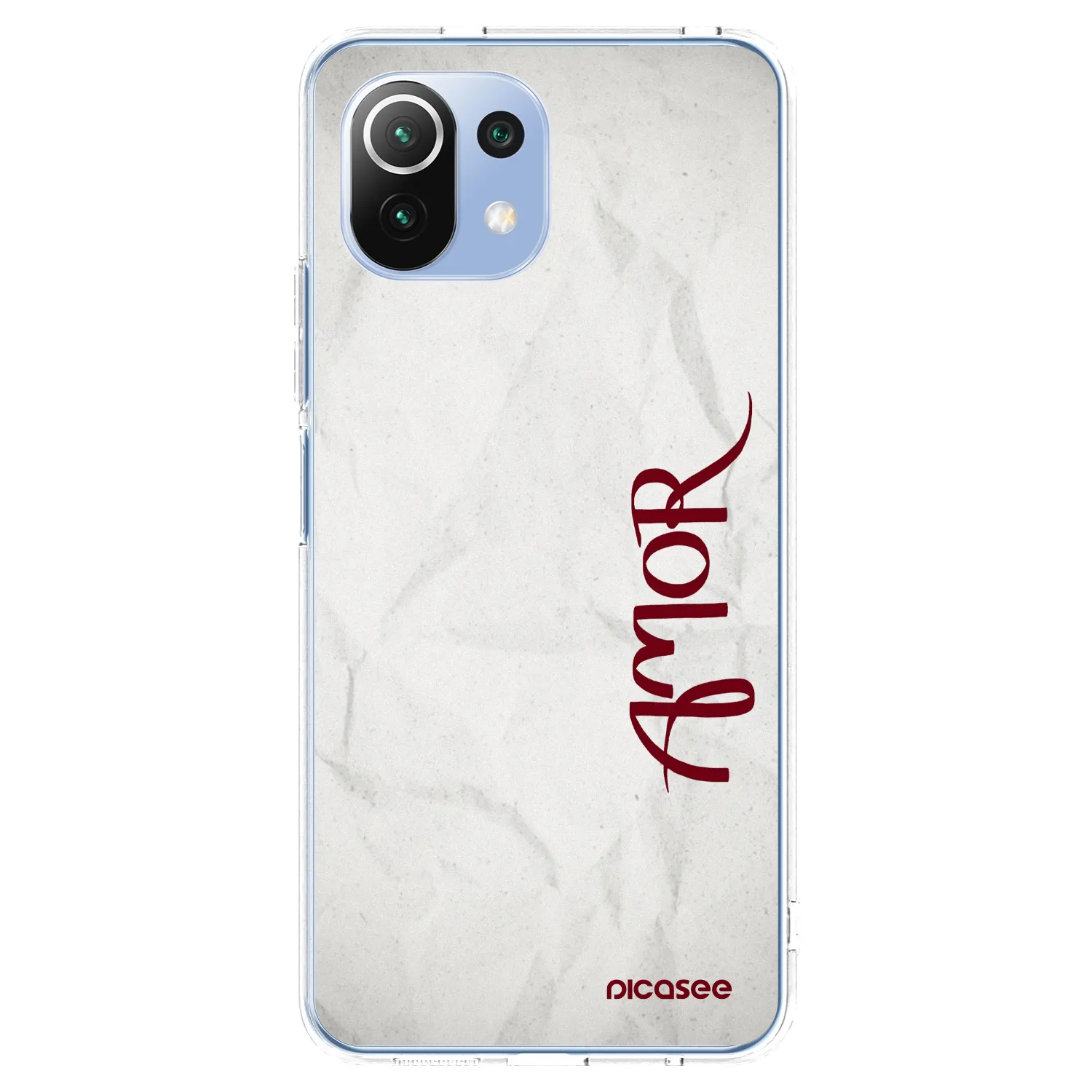 Picasee silikonska prozirna maskica za Xiaomi 11 Lite 5G NE - Amor