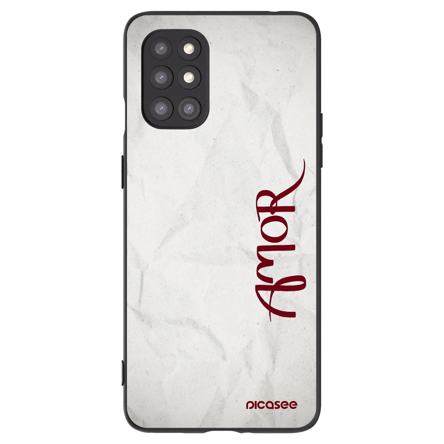 Picasee crna silikonska maskica za OnePlus 8T - Amor