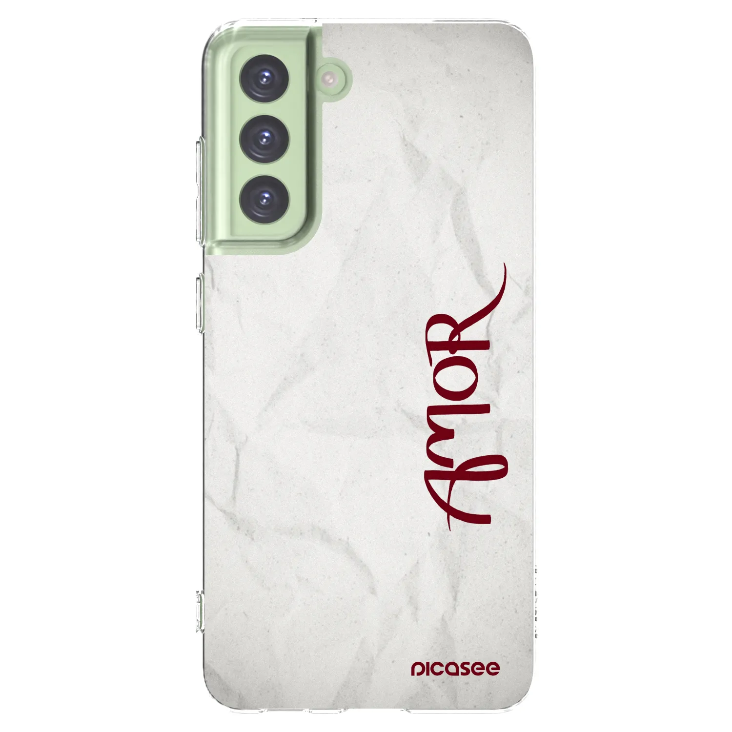 Picasee silikonska prozirna maskica za Samsung Galaxy S21 FE 5G - Amor