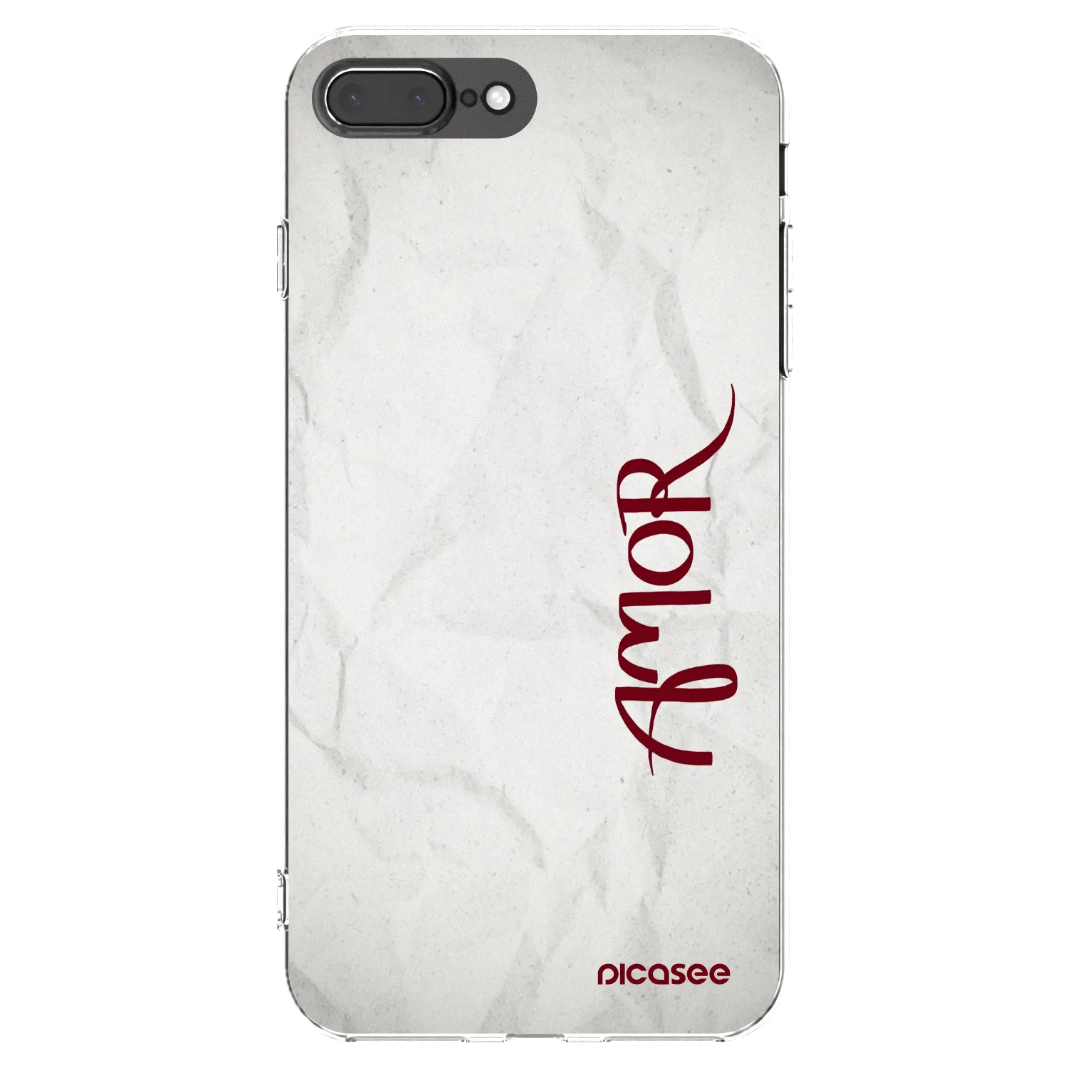 Picasee silikonska prozirna maskica za Apple iPhone 7 Plus - Amor