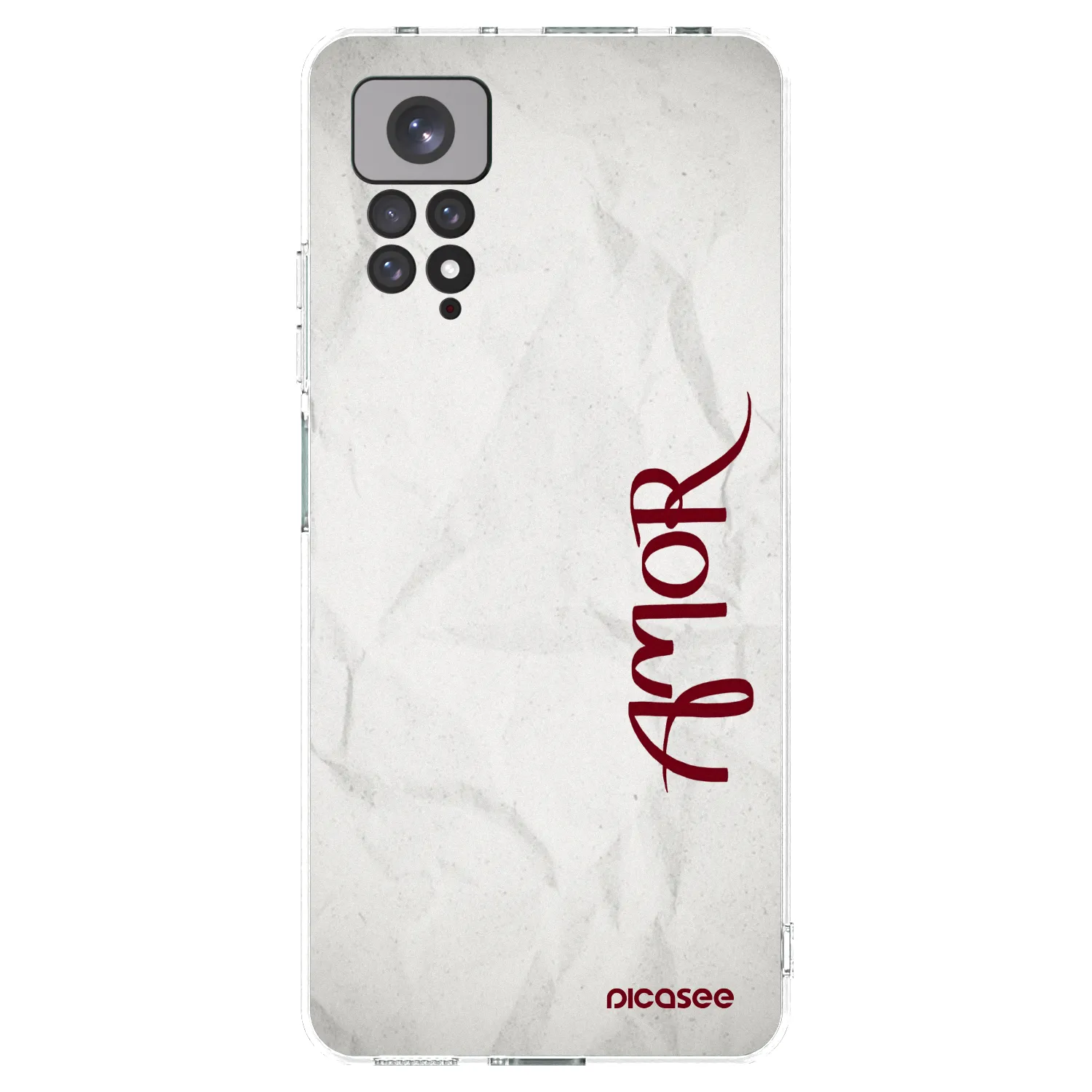 Picasee silikonska prozirna maskica za Xiaomi Redmi Note 11S 4G - Amor