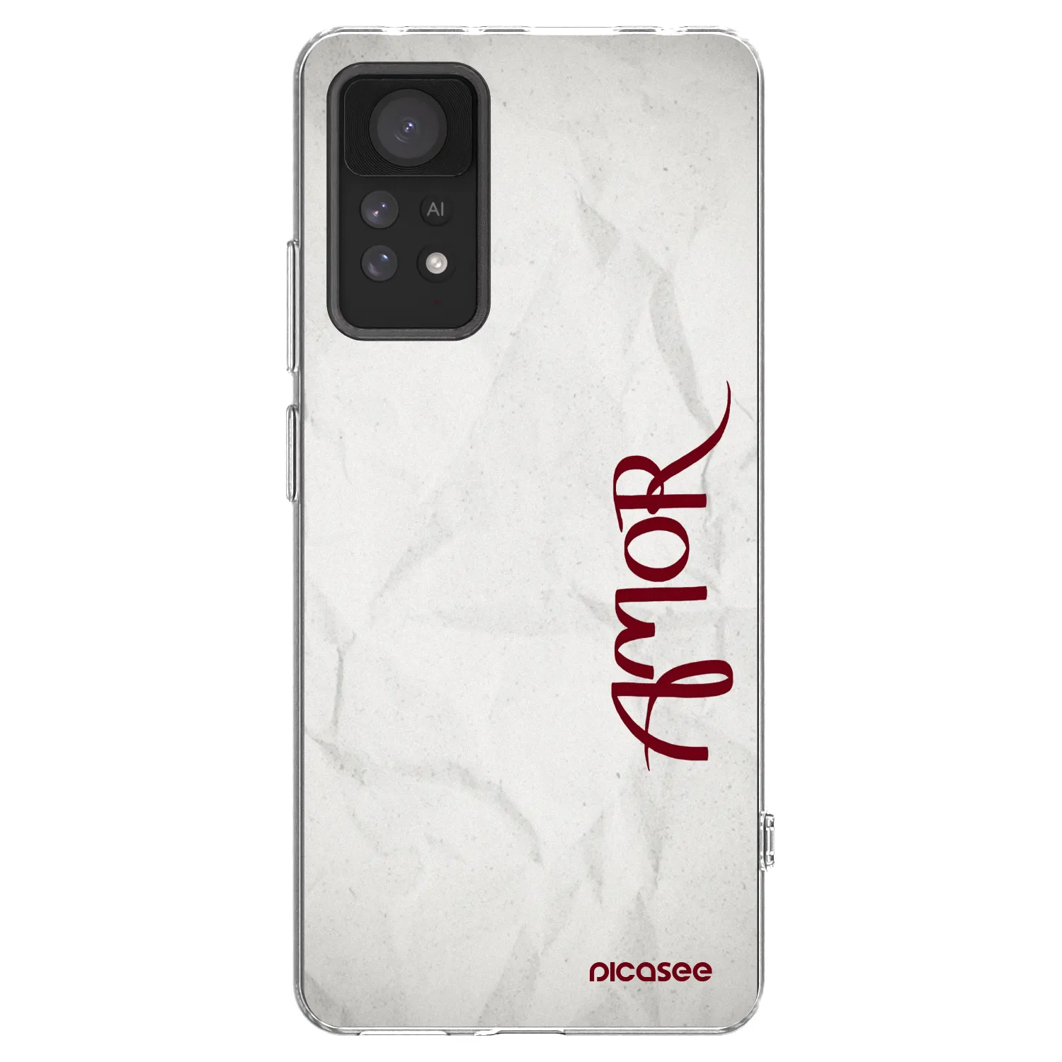 Picasee silikonska prozirna maskica za Xiaomi Redmi Note 11 Pro 5G - Amor
