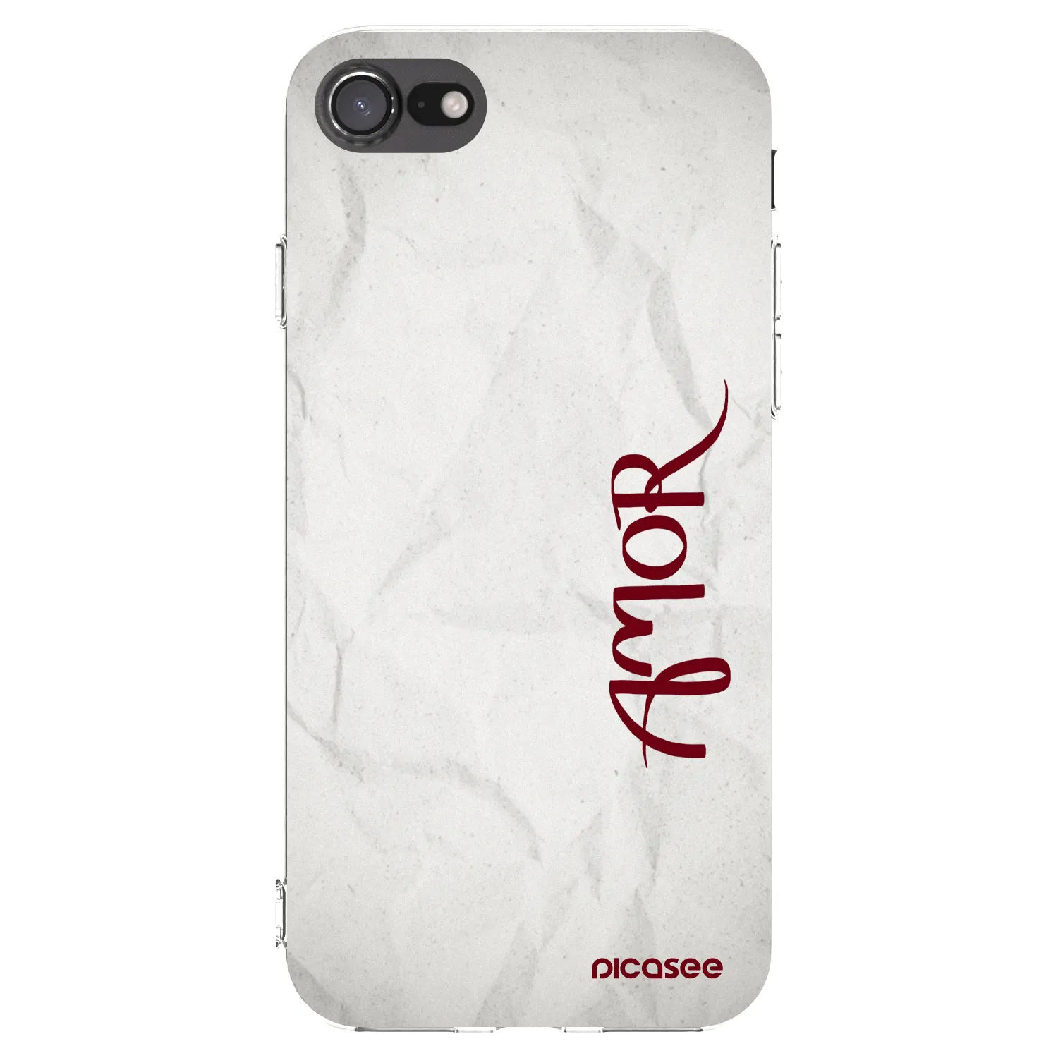 Picasee silikonska prozirna maskica za Apple iPhone SE 2022 - Amor