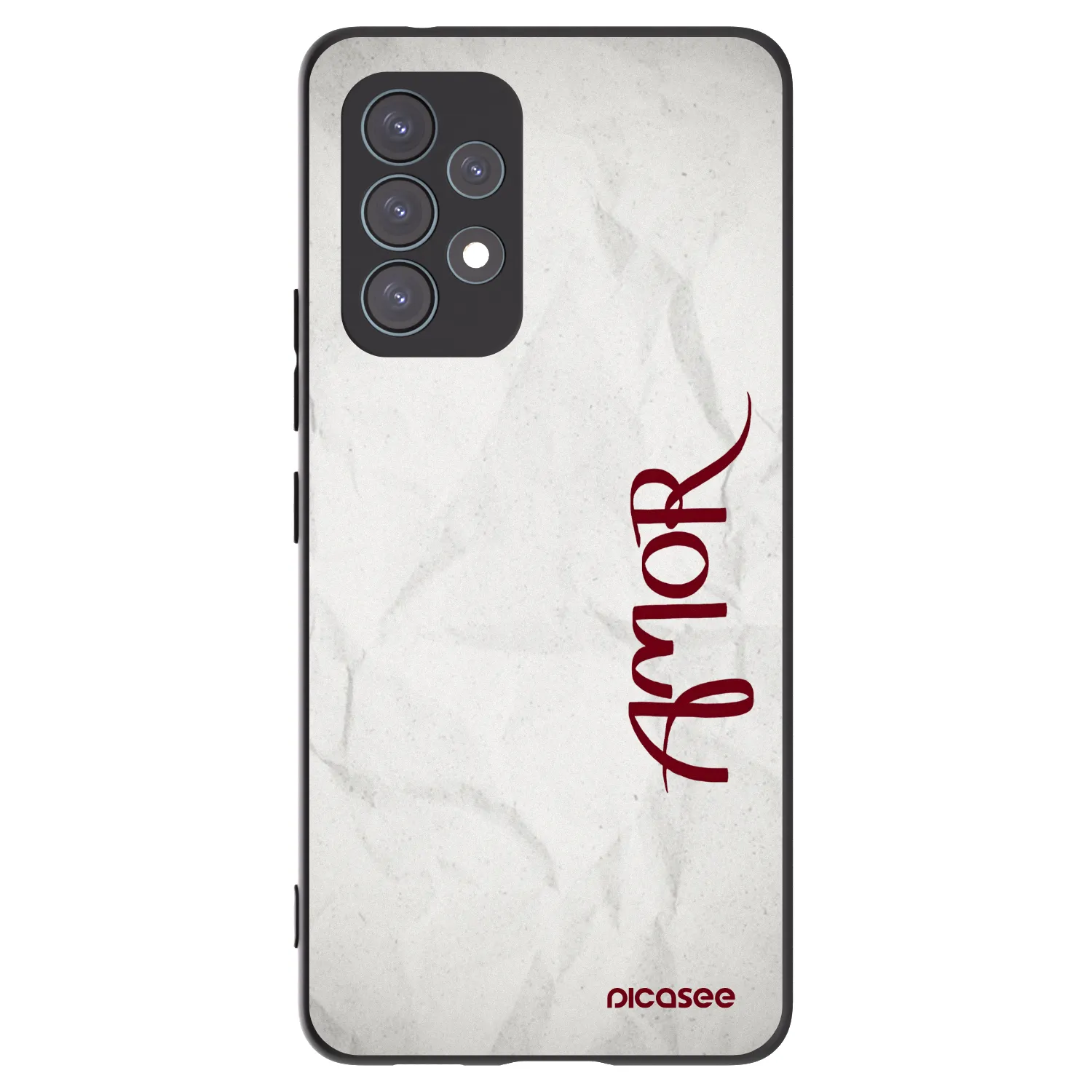 Picasee crna silikonska maskica za Samsung Galaxy A53 5G A536 - Amor