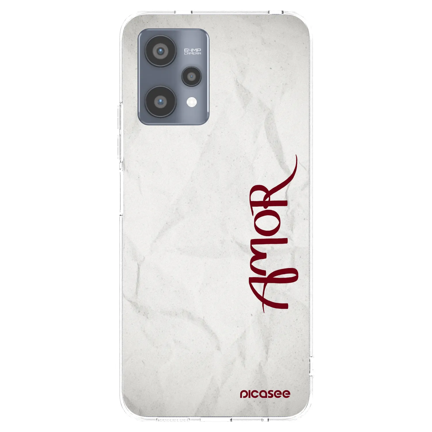 Picasee silikonska prozirna maskica za Realme 9 Pro 5G - Amor