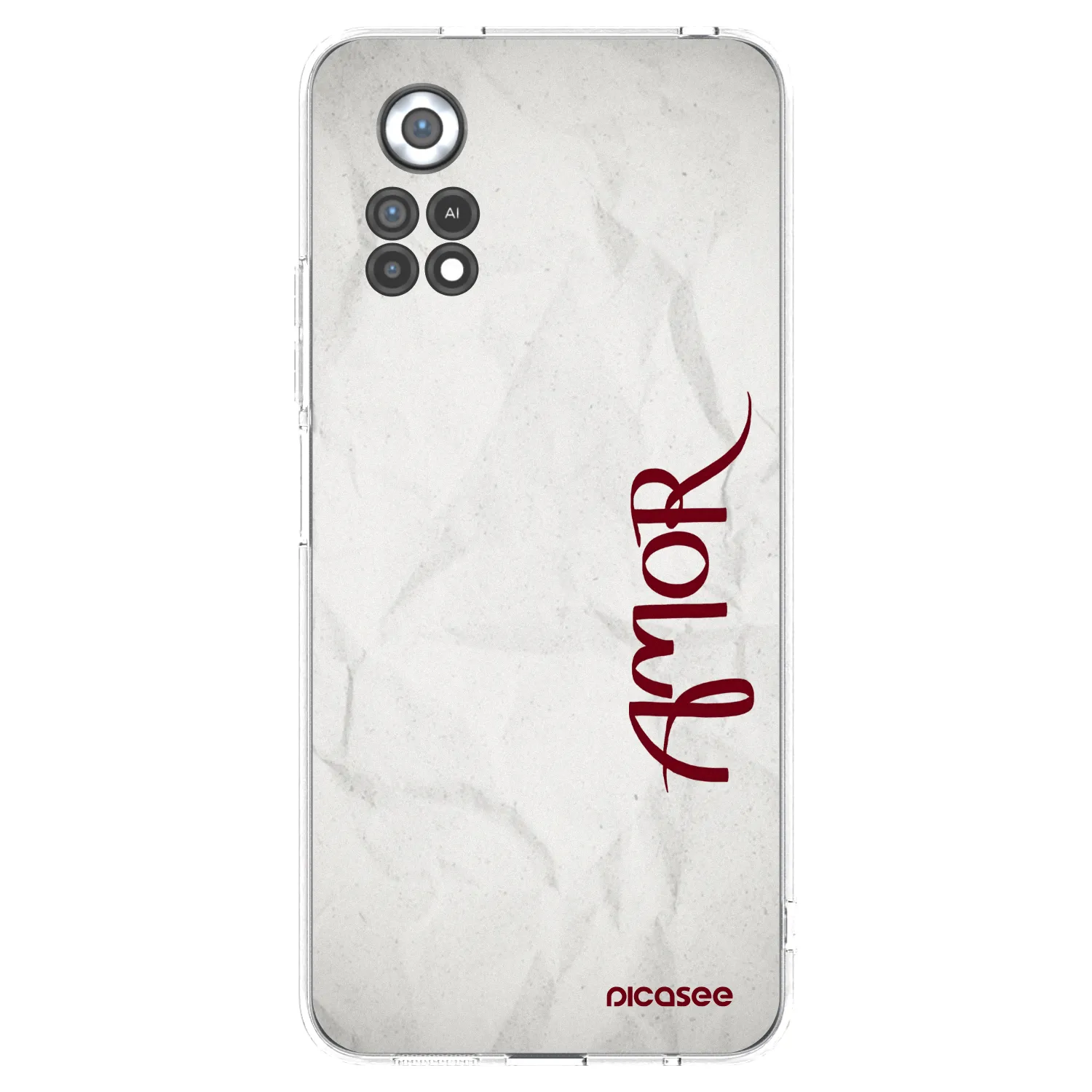 Picasee silikonska prozirna maskica za Xiaomi Poco X4 Pro 5G - Amor