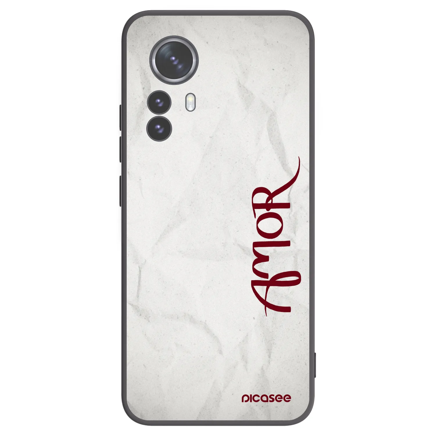 Picasee crna silikonska maskica za Xiaomi 12 Pro - Amor