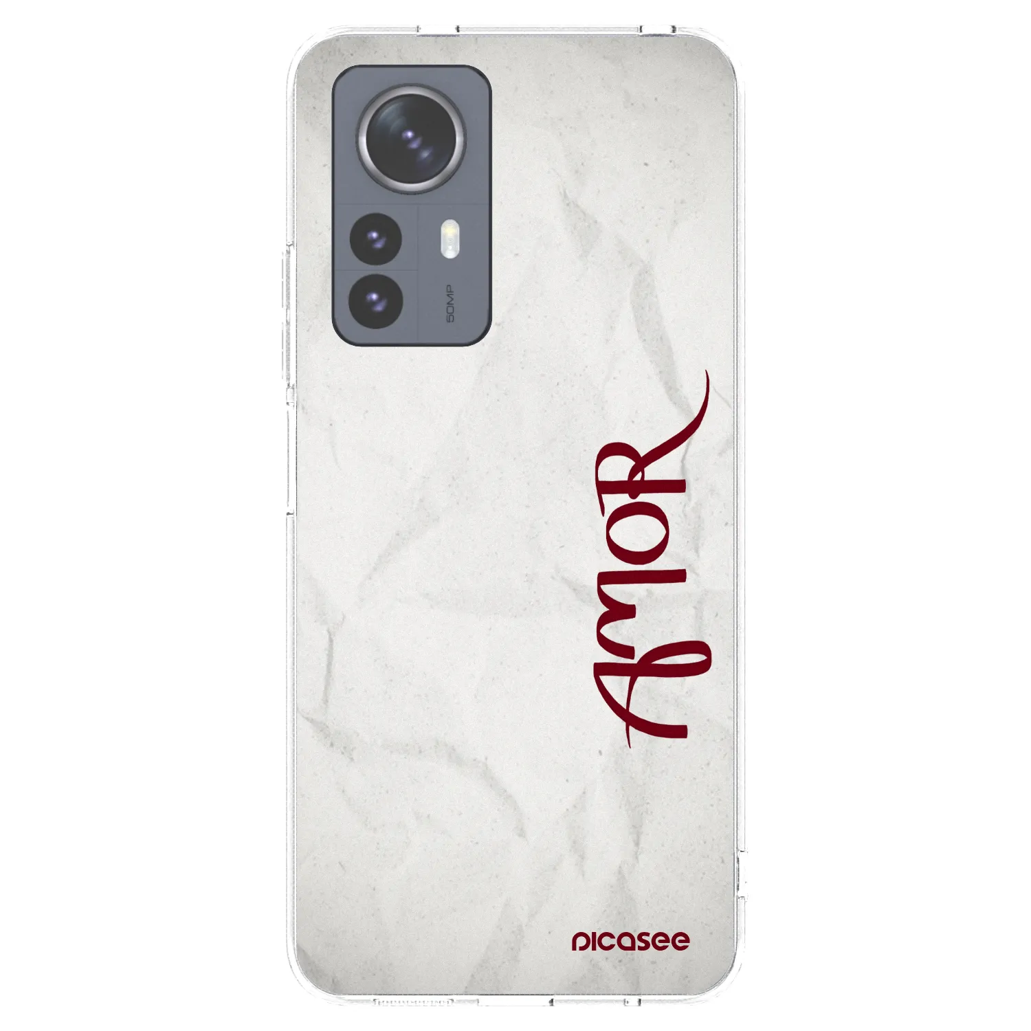 Picasee silikonska prozirna maskica za Xiaomi 12 Pro - Amor