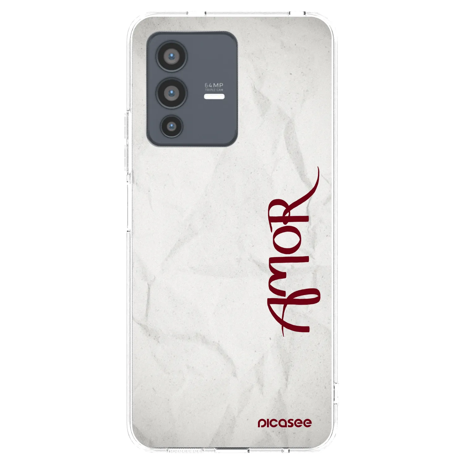 Picasee silikonska prozirna maskica za Vivo V23 5G - Amor