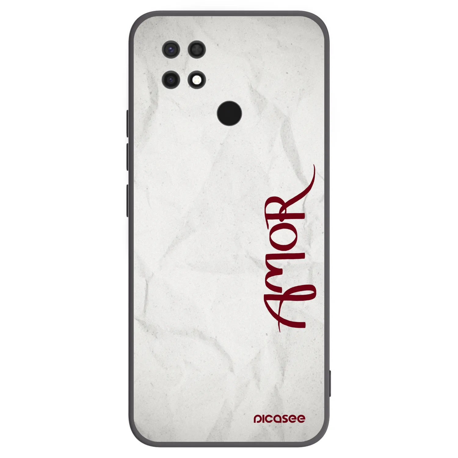Picasee crna silikonska maskica za Xiaomi Redmi 10C - Amor