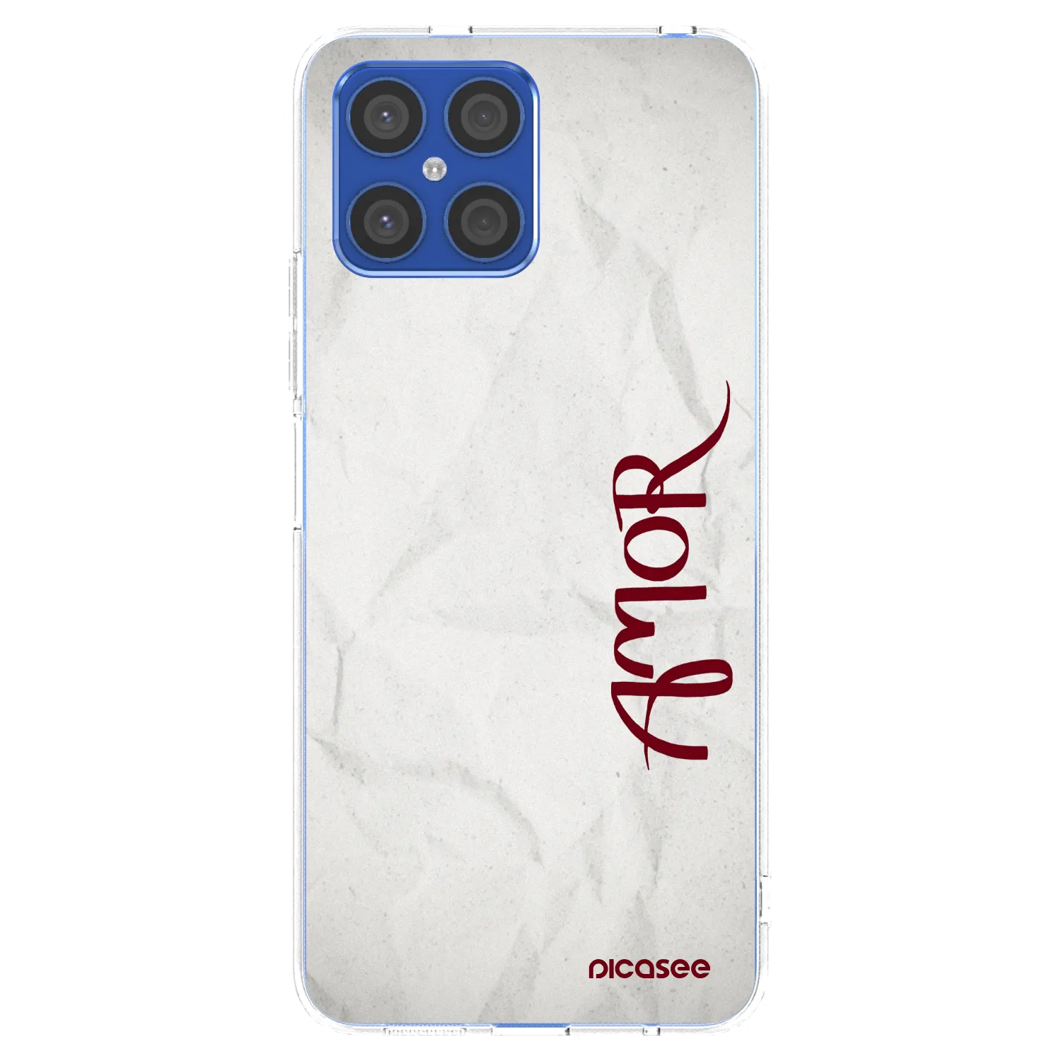 Picasee silikonska prozirna maskica za Honor X8 4G - Amor