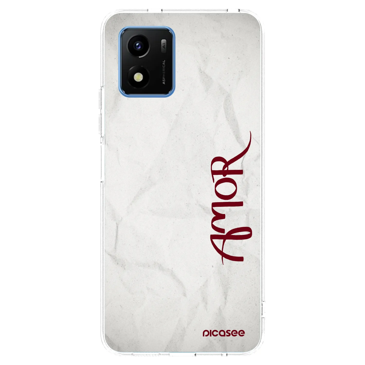 Picasee silikonska prozirna maskica za Vivo Y01 - Amor