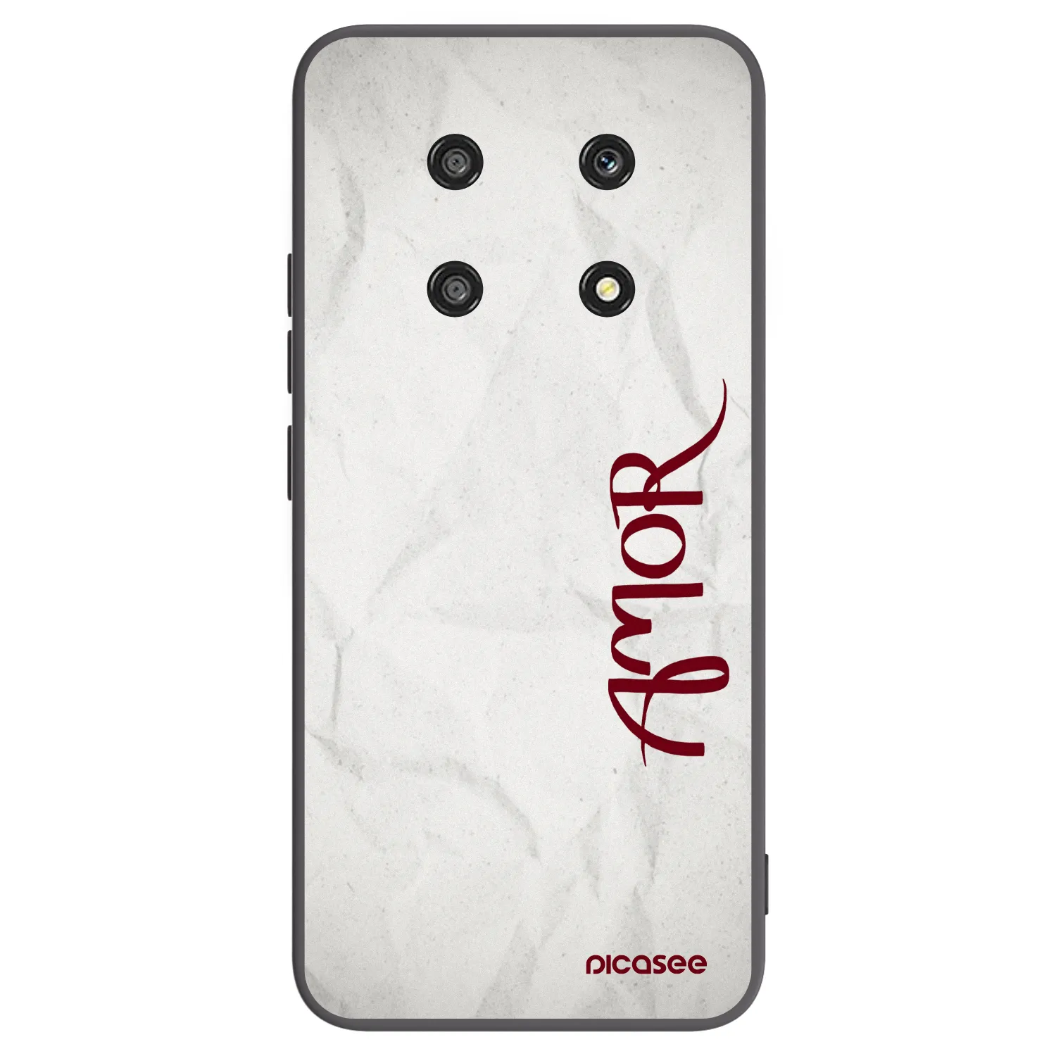 Picasee crna silikonska maskica za Honor Magic4 Lite 5G - Amor
