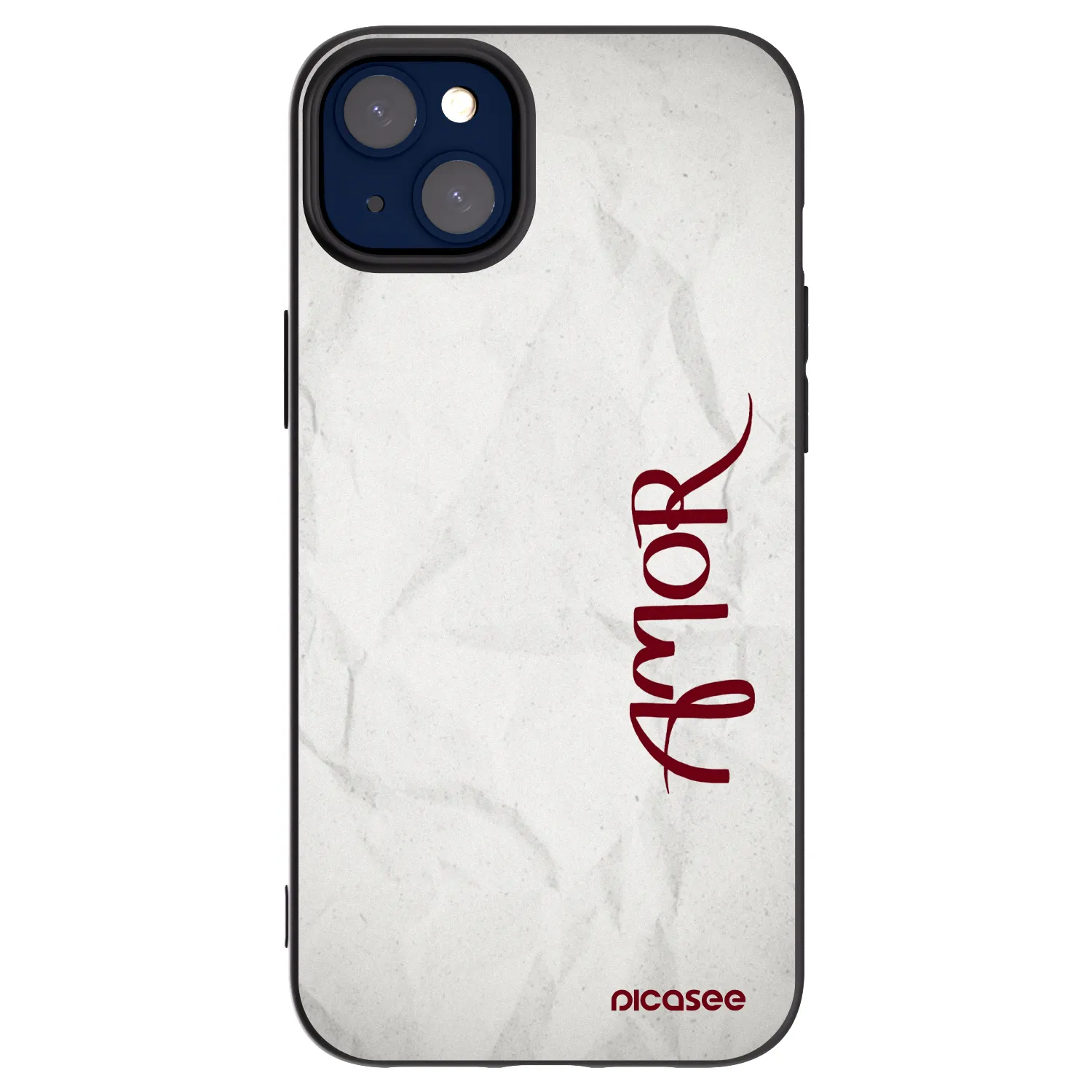 Picasee crna silikonska maskica za Apple iPhone 14 Plus - Amor