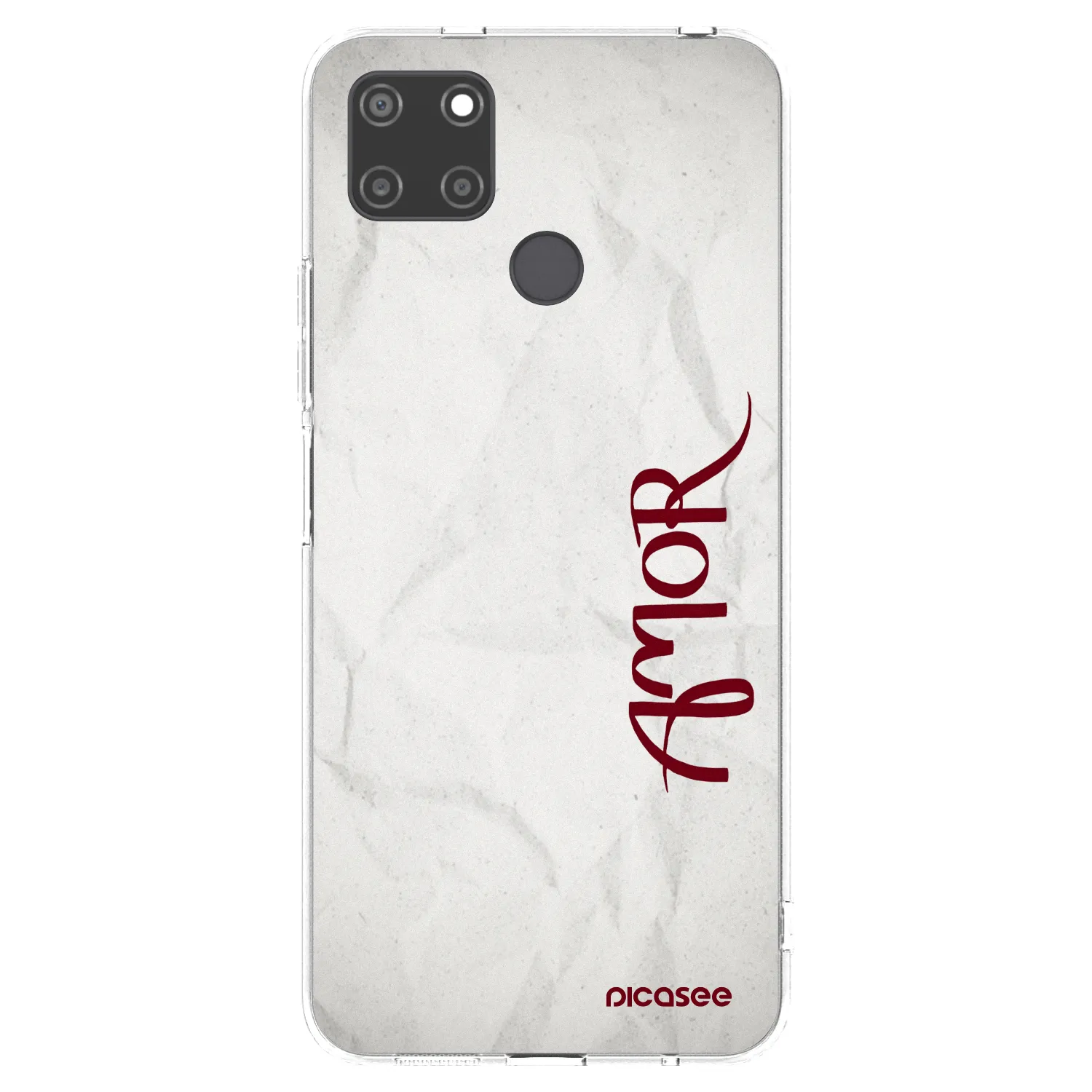 Picasee silikonska prozirna maskica za Realme C21Y - Amor