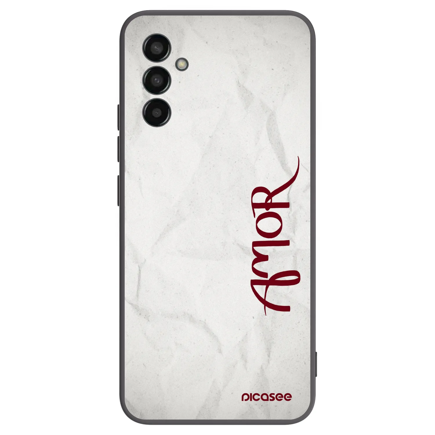 Picasee crna silikonska maskica za Samsung Galaxy M13 M135F - Amor